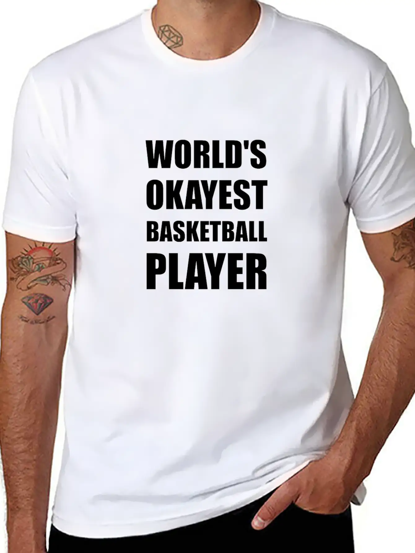 Worlds Okayest Basketball Essential Cotton Tee For Daily Outfits – Unisex Style