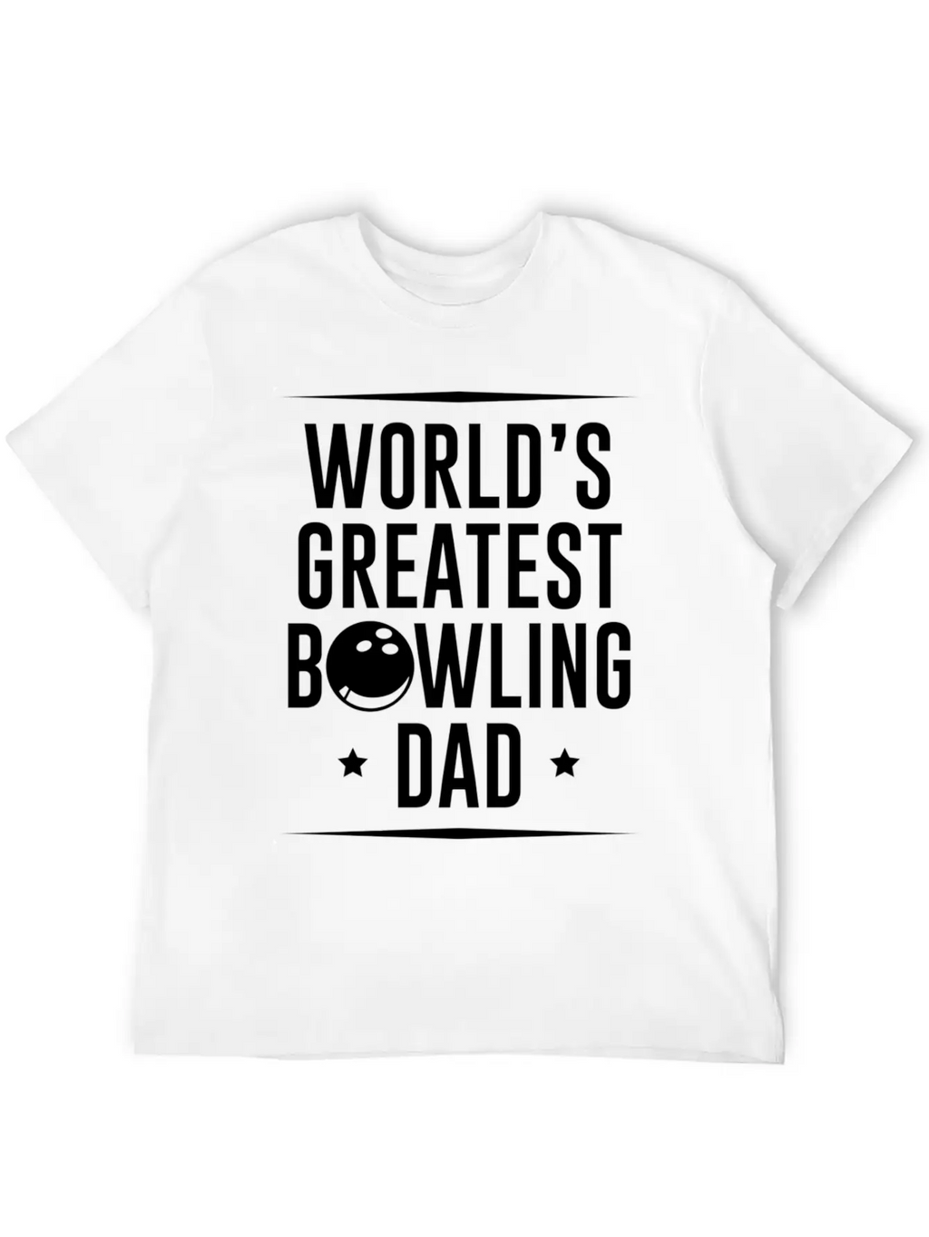 Worlds Okayest Bowling Dad Unisex Casual T-Shirt – Clean Design For Daily Comfort
