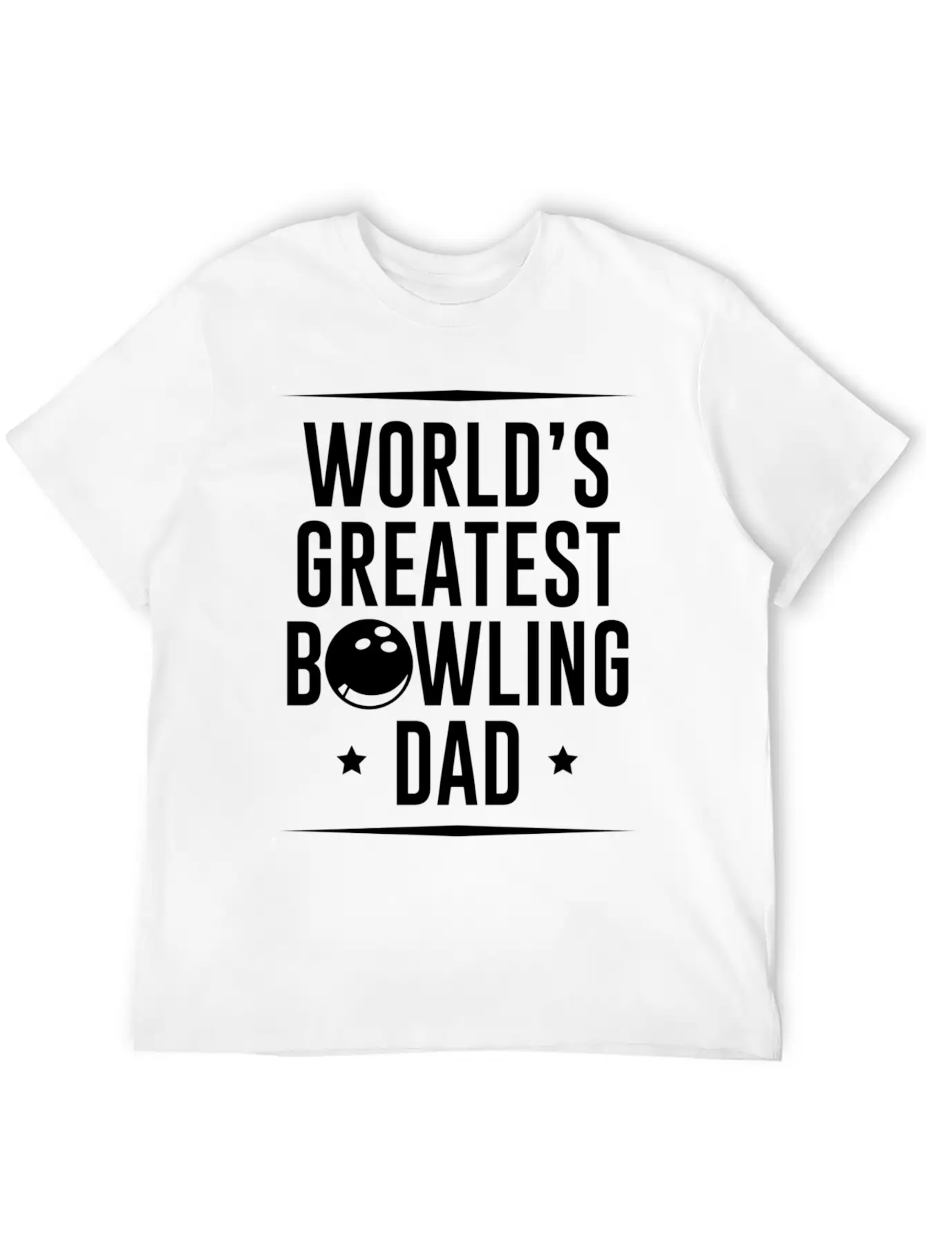Worlds Okayest Bowling Dad Unisex Casual T-Shirt – Clean Design For Daily Comfort