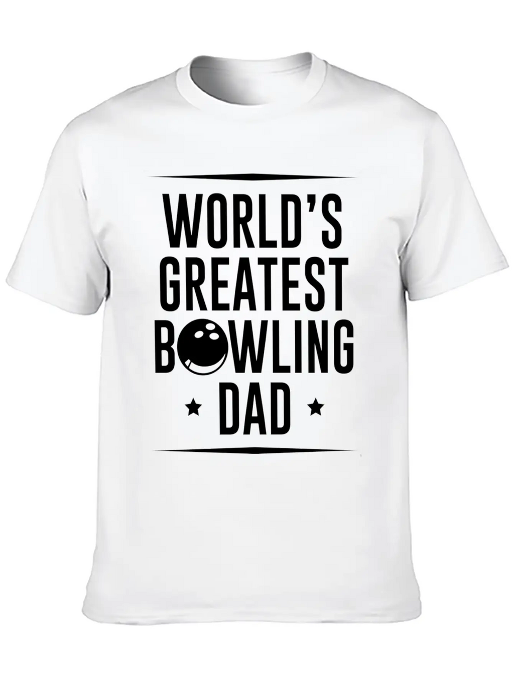 Worlds Okayest Bowling Dad Unisex Casual T-Shirt – Clean Design For Daily Comfort