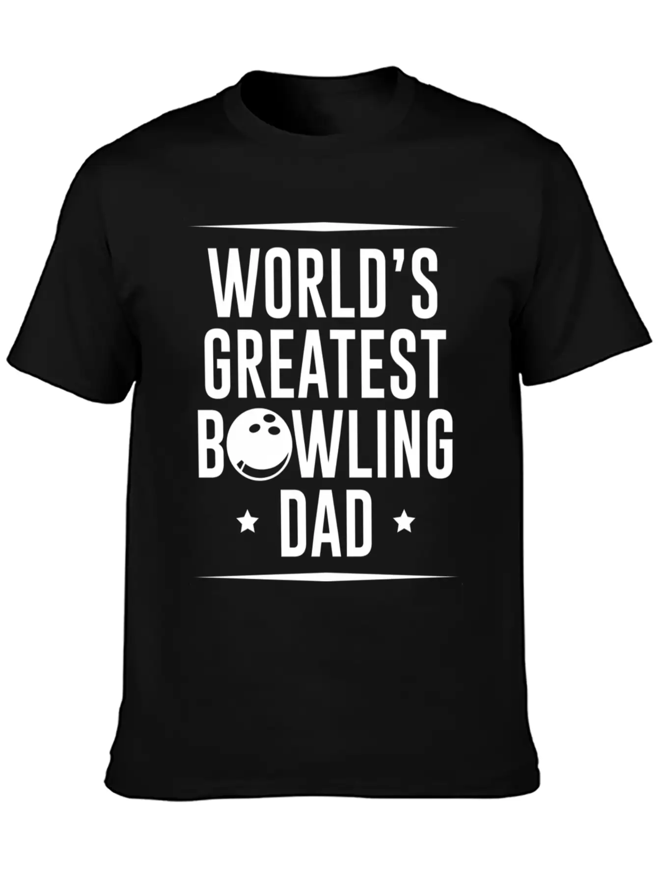 Worlds Okayest Bowling Dad Unisex Casual T-Shirt – Clean Design For Daily Comfort