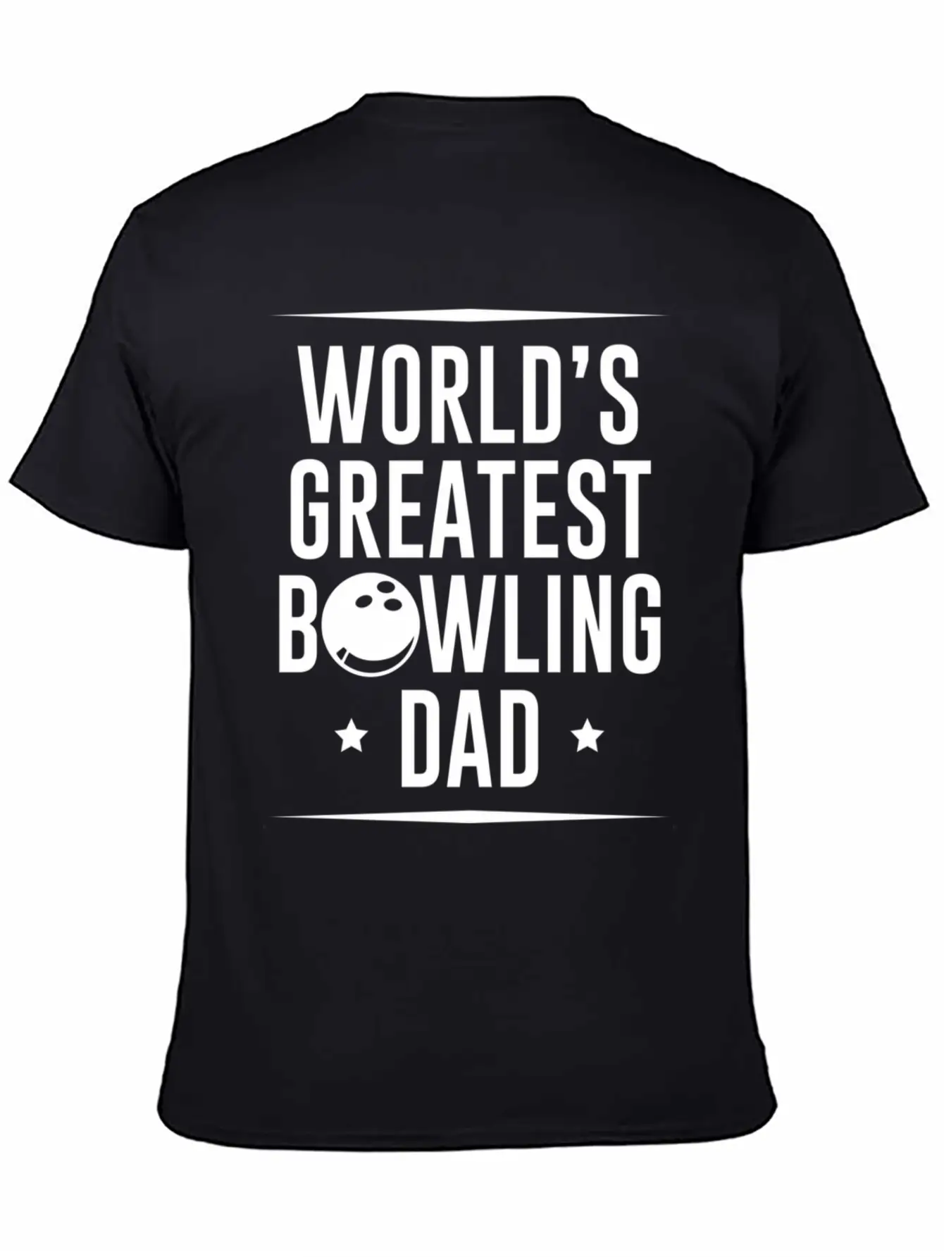 Worlds Okayest Bowling Dad Unisex Casual T-Shirt – Clean Design For Daily Comfort
