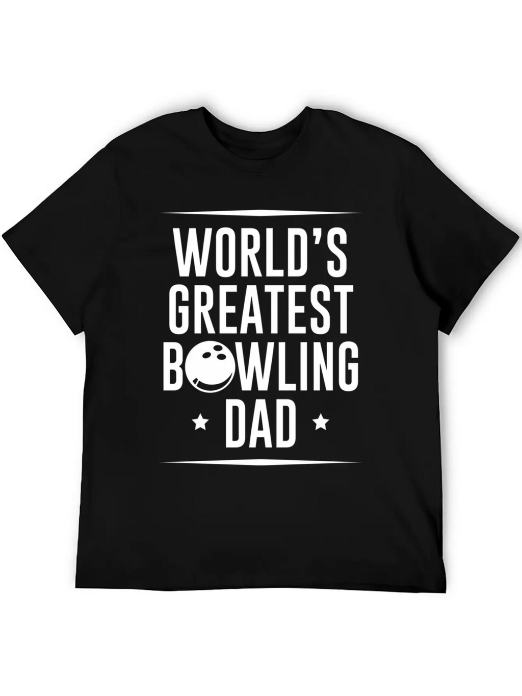 Worlds Okayest Bowling Dad Unisex Casual T-Shirt – Clean Design For Daily Comfort