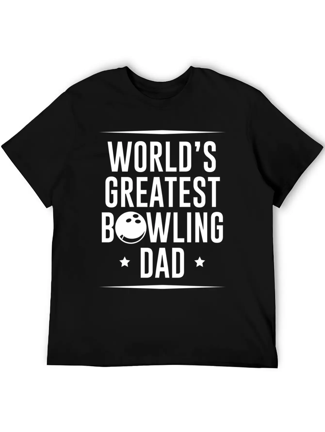 Worlds Okayest Bowling Dad Unisex Casual T-Shirt – Clean Design For Daily Comfort