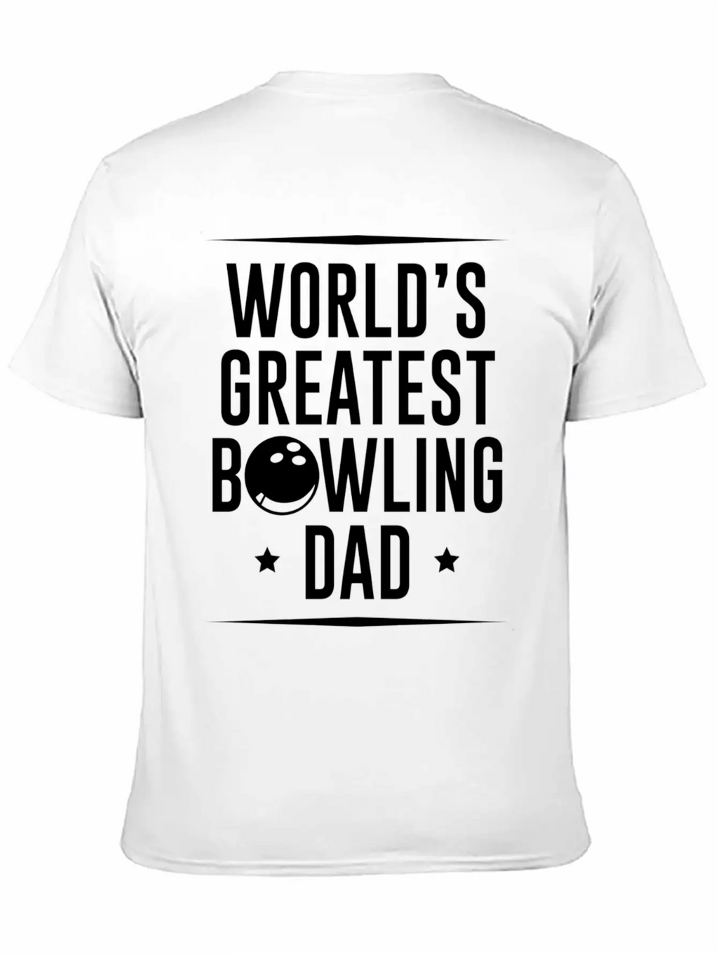 Worlds Okayest Bowling Dad Unisex Casual T-Shirt – Clean Design For Daily Comfort
