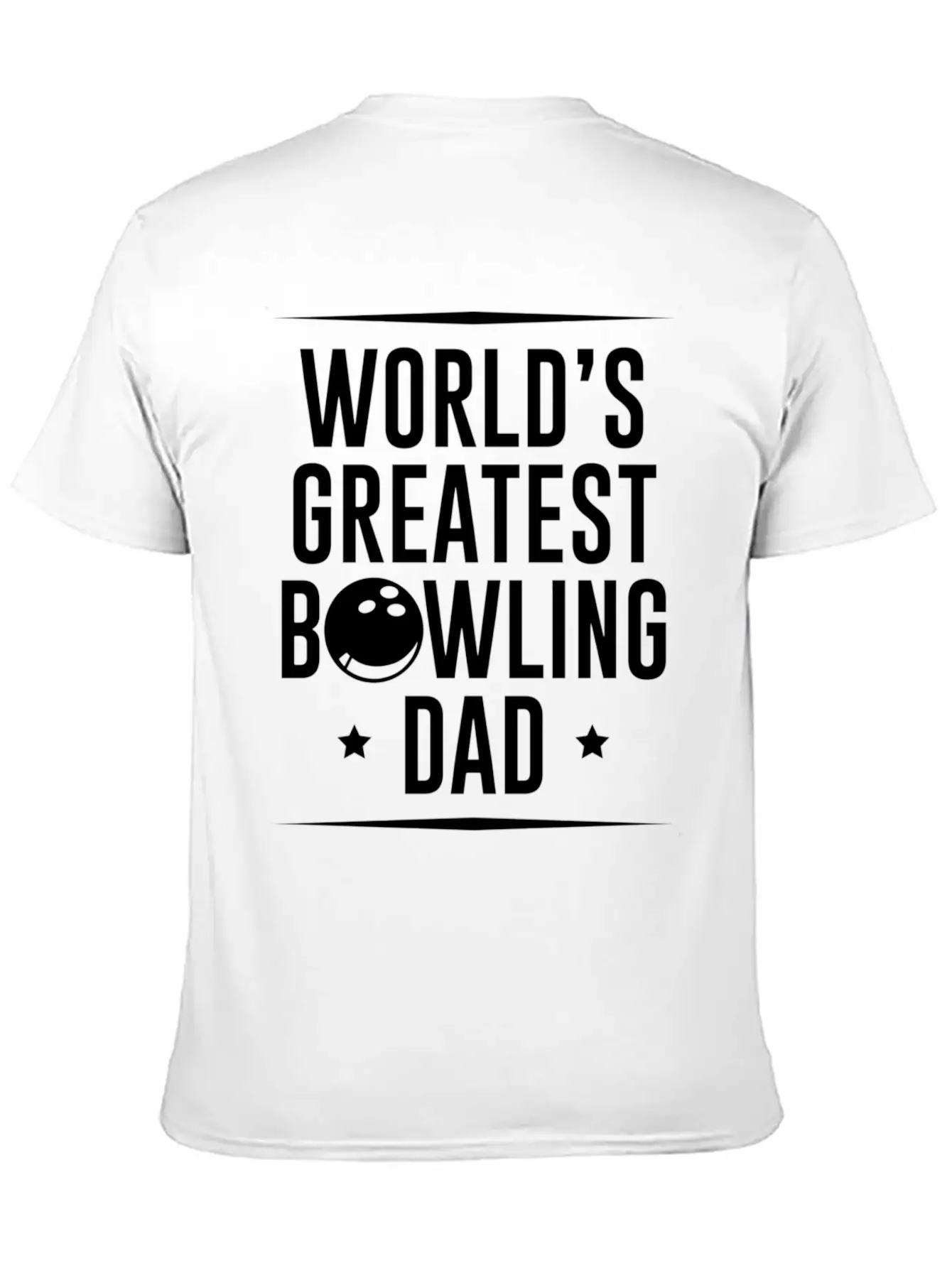 Worlds Okayest Bowling Dad Unisex Casual T-Shirt – Clean Design For Daily Comfort