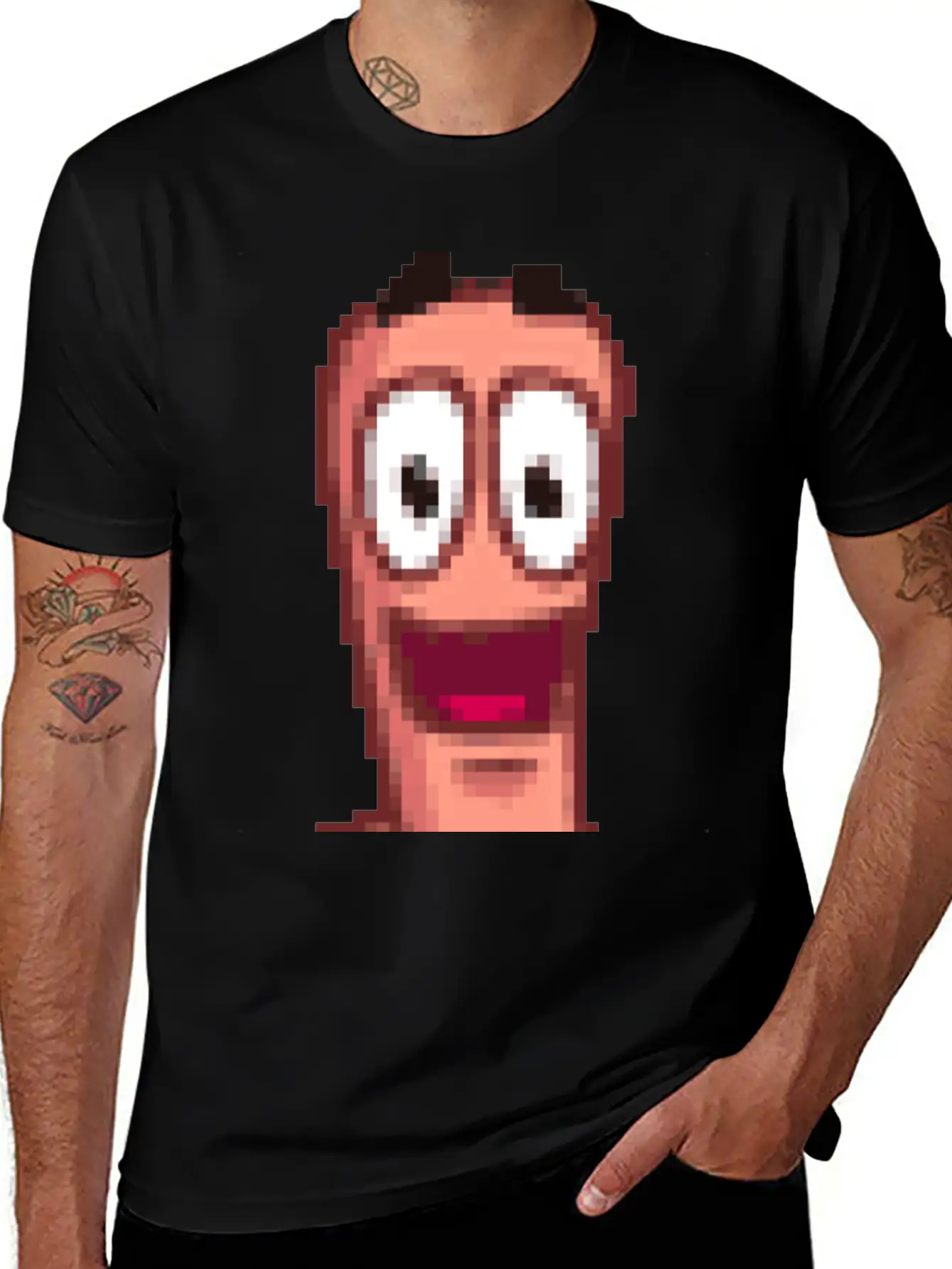 Worms Breathable Soft Cotton T-Shirt – Timeless Casual Look