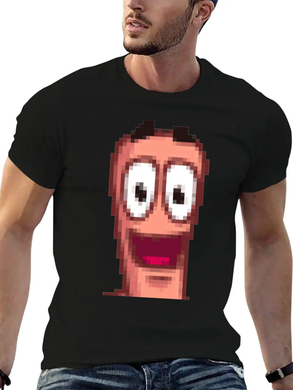 Worms Breathable Soft Cotton T-Shirt – Timeless Casual Look
