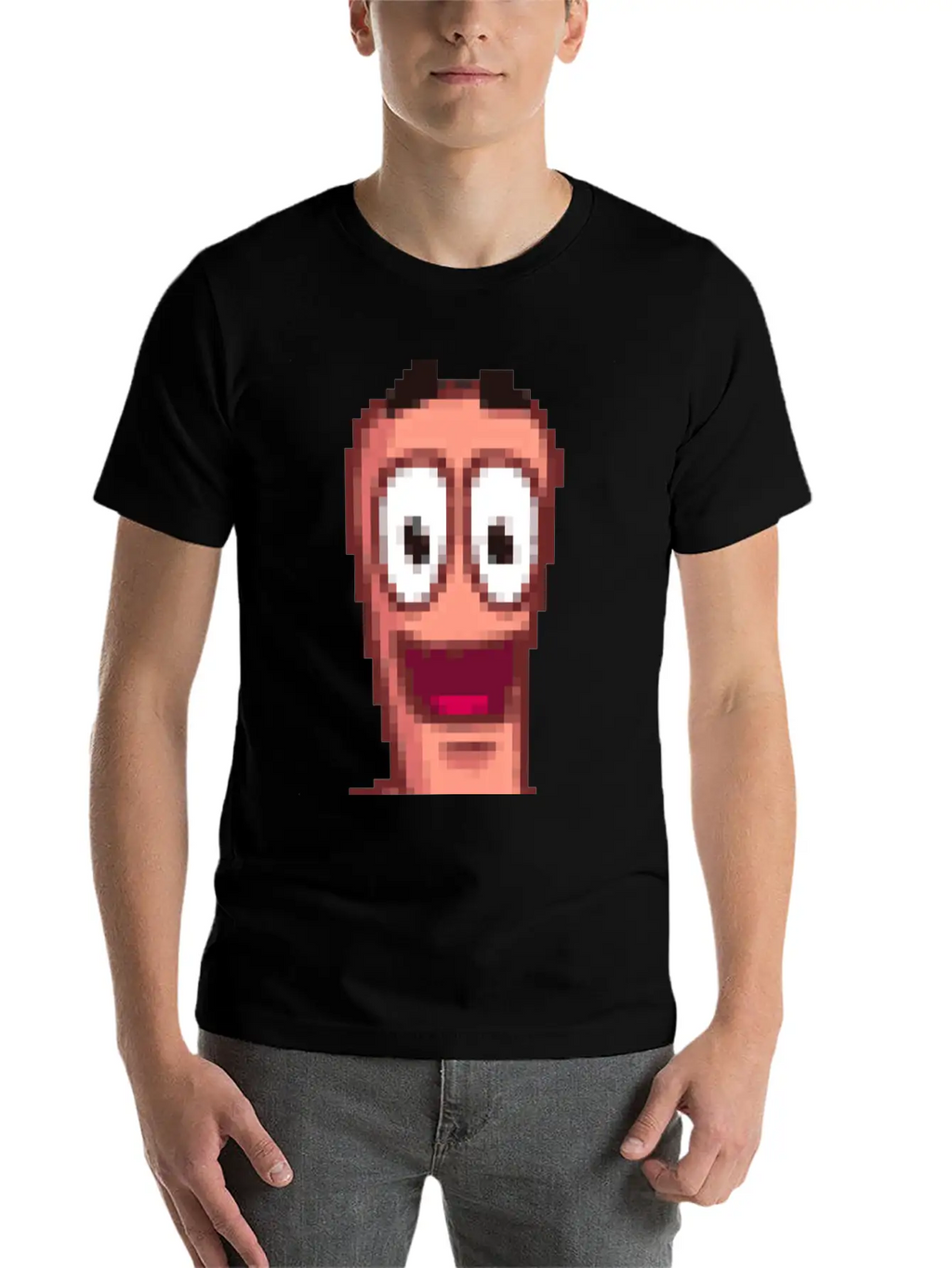 Worms Breathable Soft Cotton T-Shirt – Timeless Casual Look