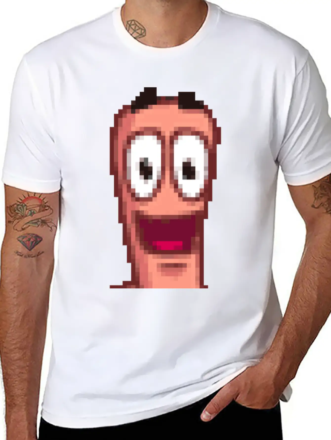 Worms Breathable Soft Cotton T-Shirt – Timeless Casual Look