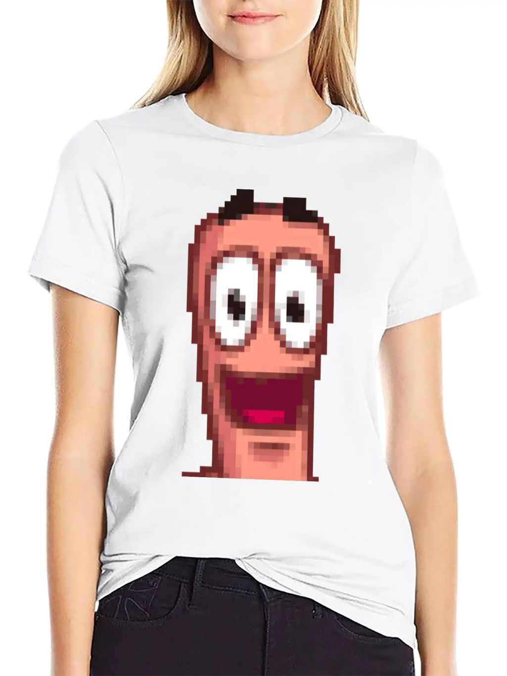 Worms Breathable Soft Cotton T-Shirt – Timeless Casual Look