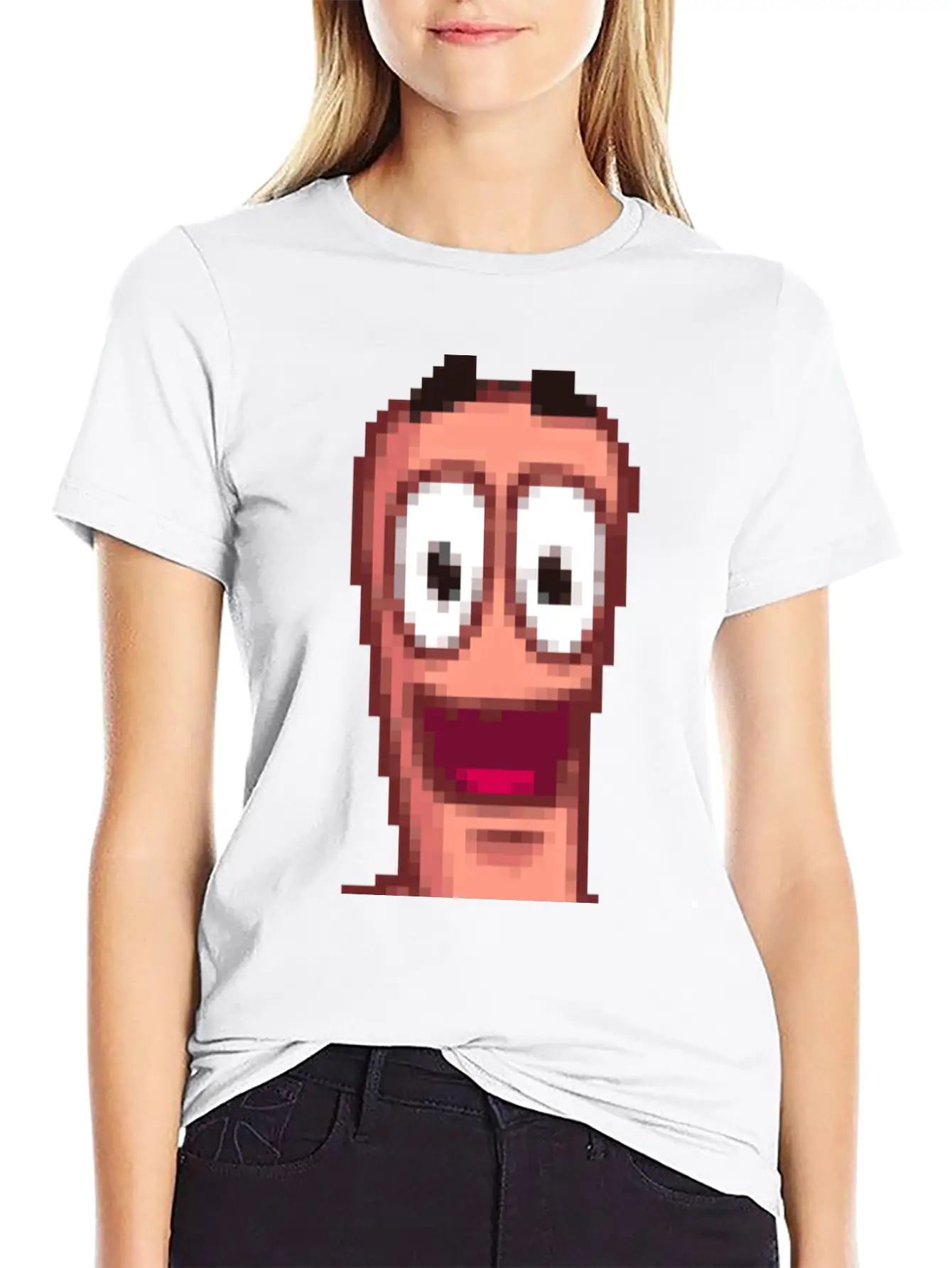 Worms Breathable Soft Cotton T-Shirt – Timeless Casual Look