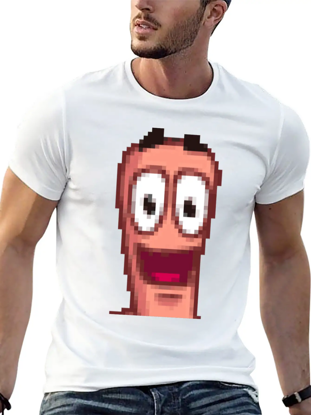 Worms Breathable Soft Cotton T-Shirt – Timeless Casual Look