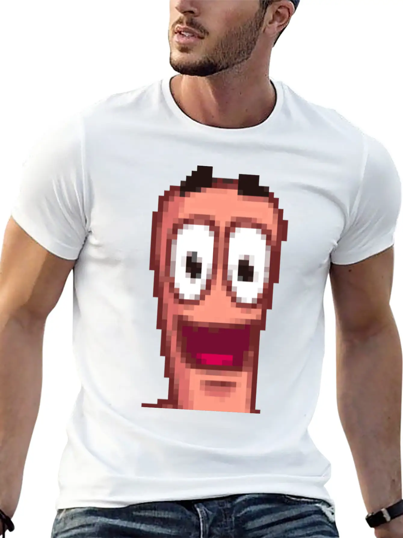 Worms Breathable Soft Cotton T-Shirt – Timeless Casual Look