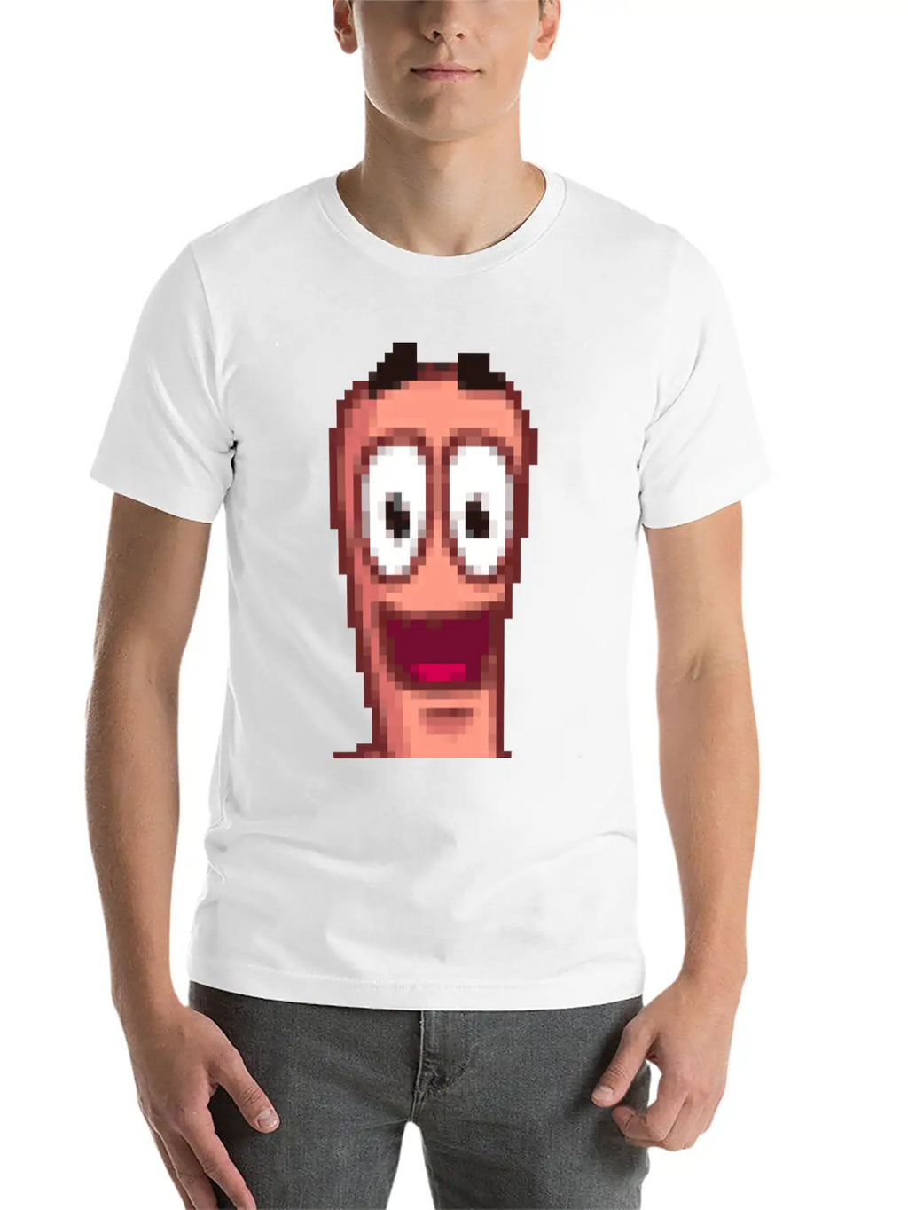 Worms Breathable Soft Cotton T-Shirt – Timeless Casual Look