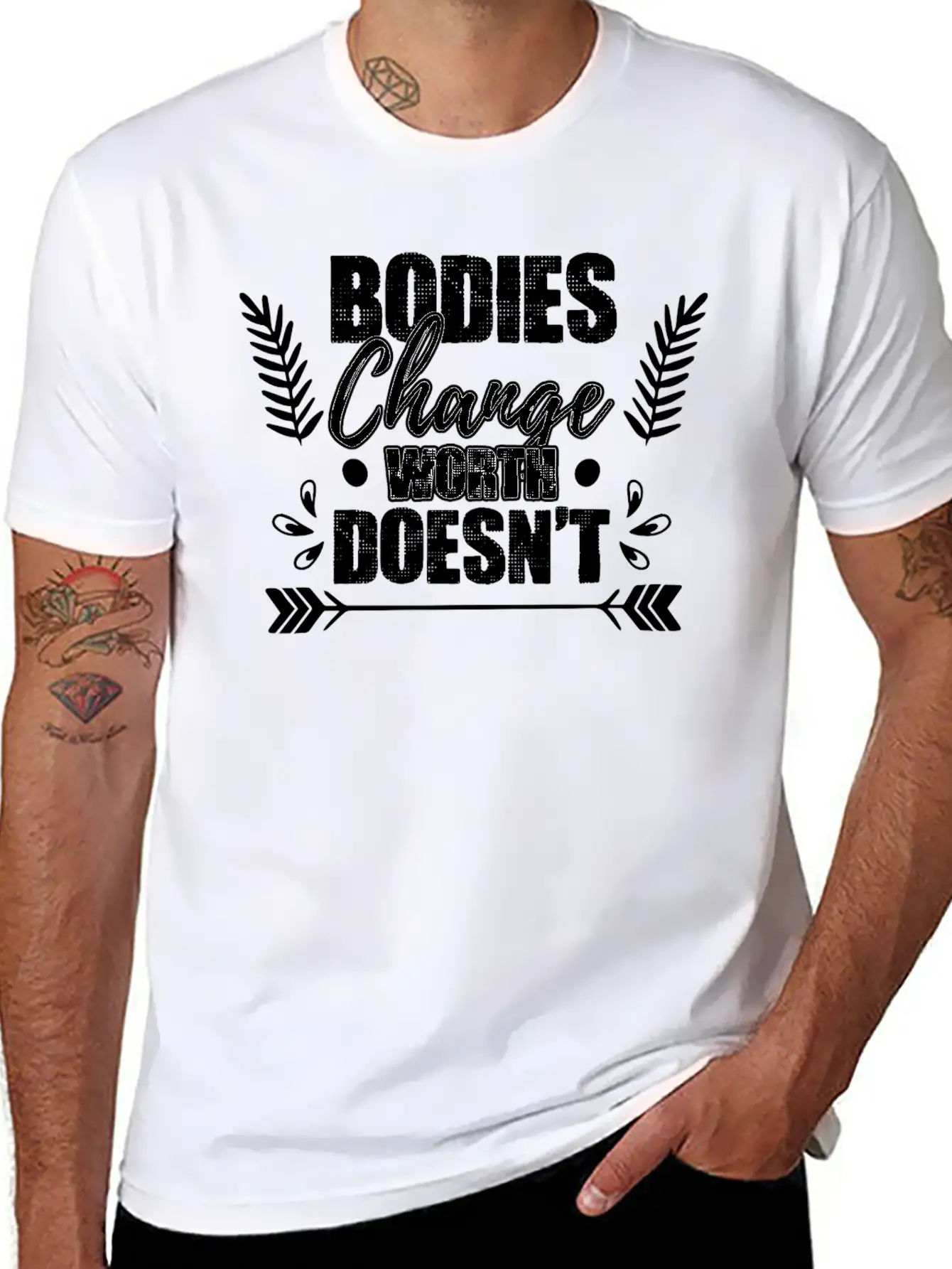Worth Manifestation Positive Mindfulness For An Unisex Short Sleeve Soft Cotton T-Shirt – Casual Everyday Wear