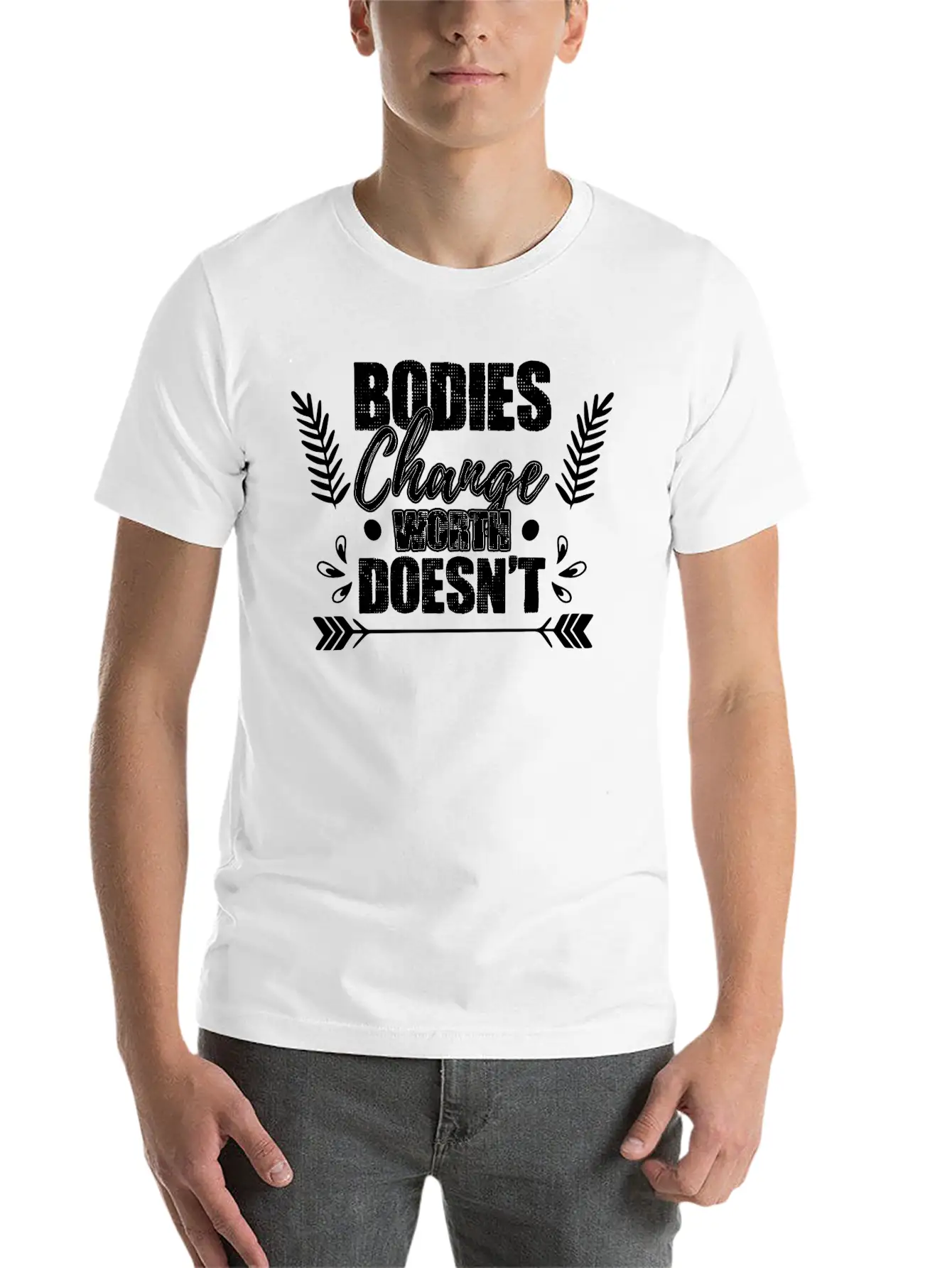 Worth Manifestation Positive Mindfulness For An Unisex Short Sleeve Soft Cotton T-Shirt – Casual Everyday Wear