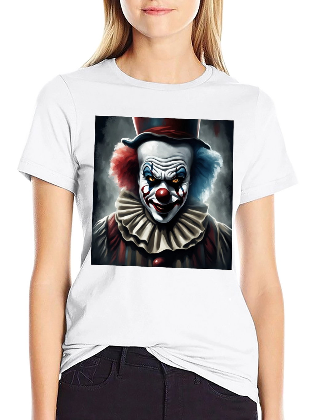 Evil Clown Graphic Tee - Dark Humor T-Shirt