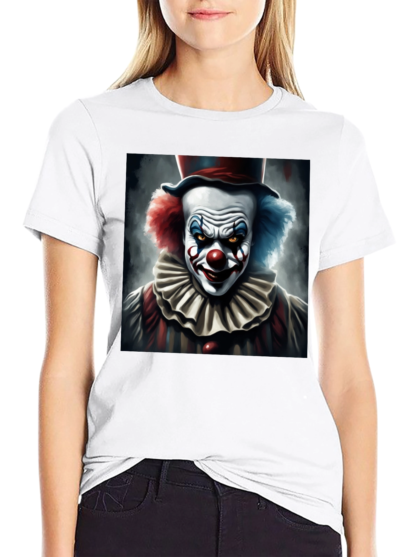 Evil Clown Graphic Tee - Dark Humor T-Shirt