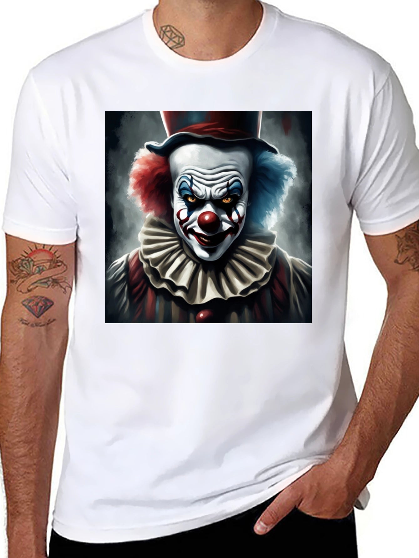 Evil Clown Graphic Tee - Dark Humor T-Shirt