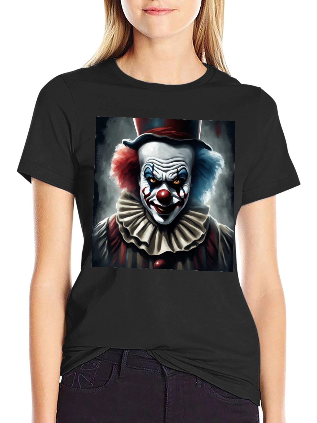Evil Clown Graphic Tee - Dark Humor T-Shirt