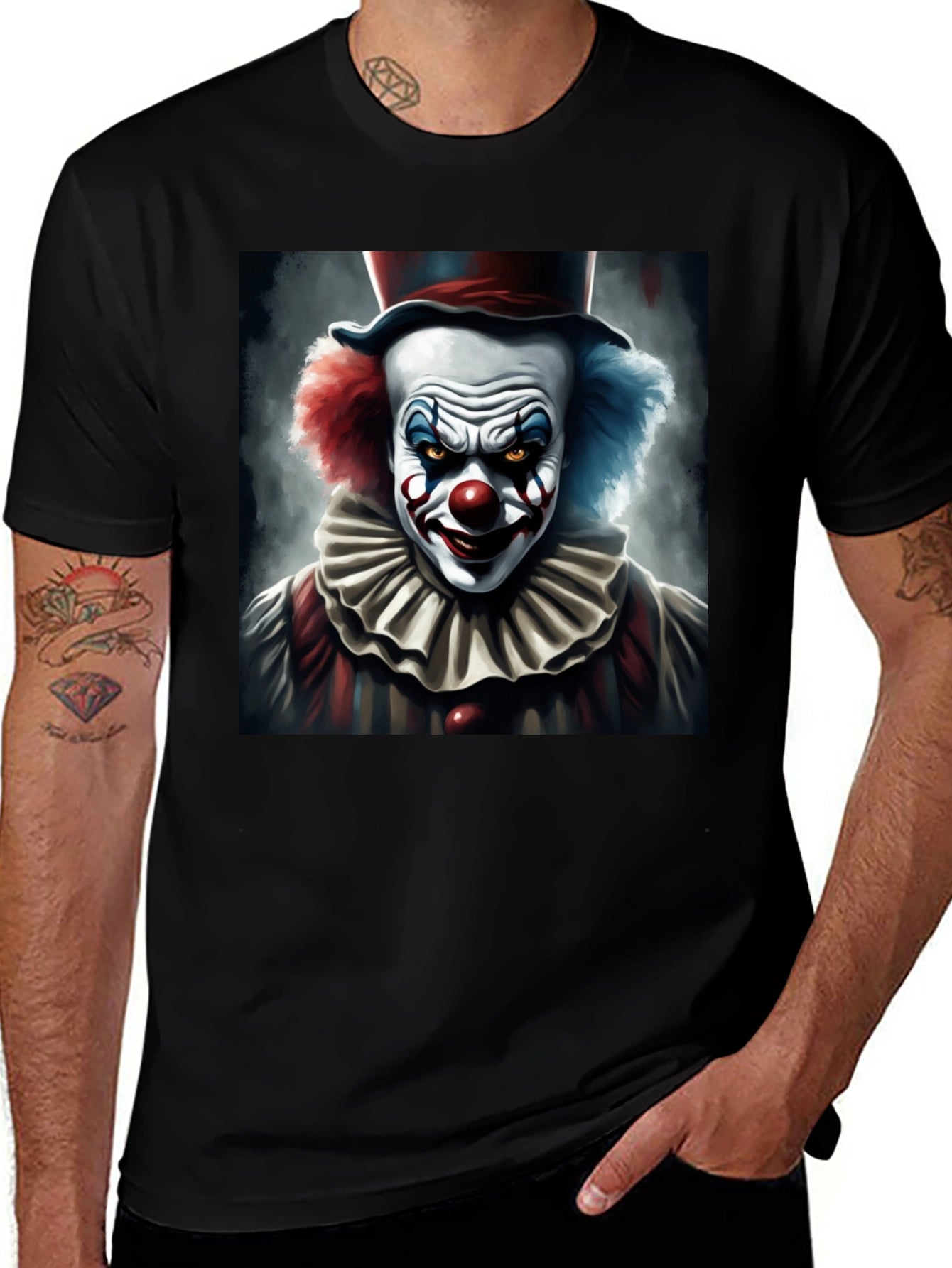 Evil Clown Graphic Tee - Dark Humor T-Shirt