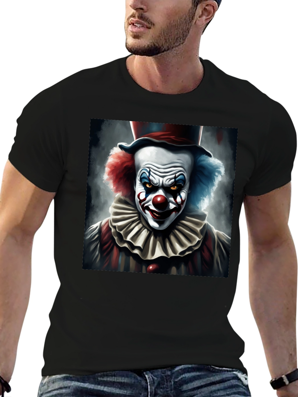 Evil Clown Graphic Tee - Dark Humor T-Shirt