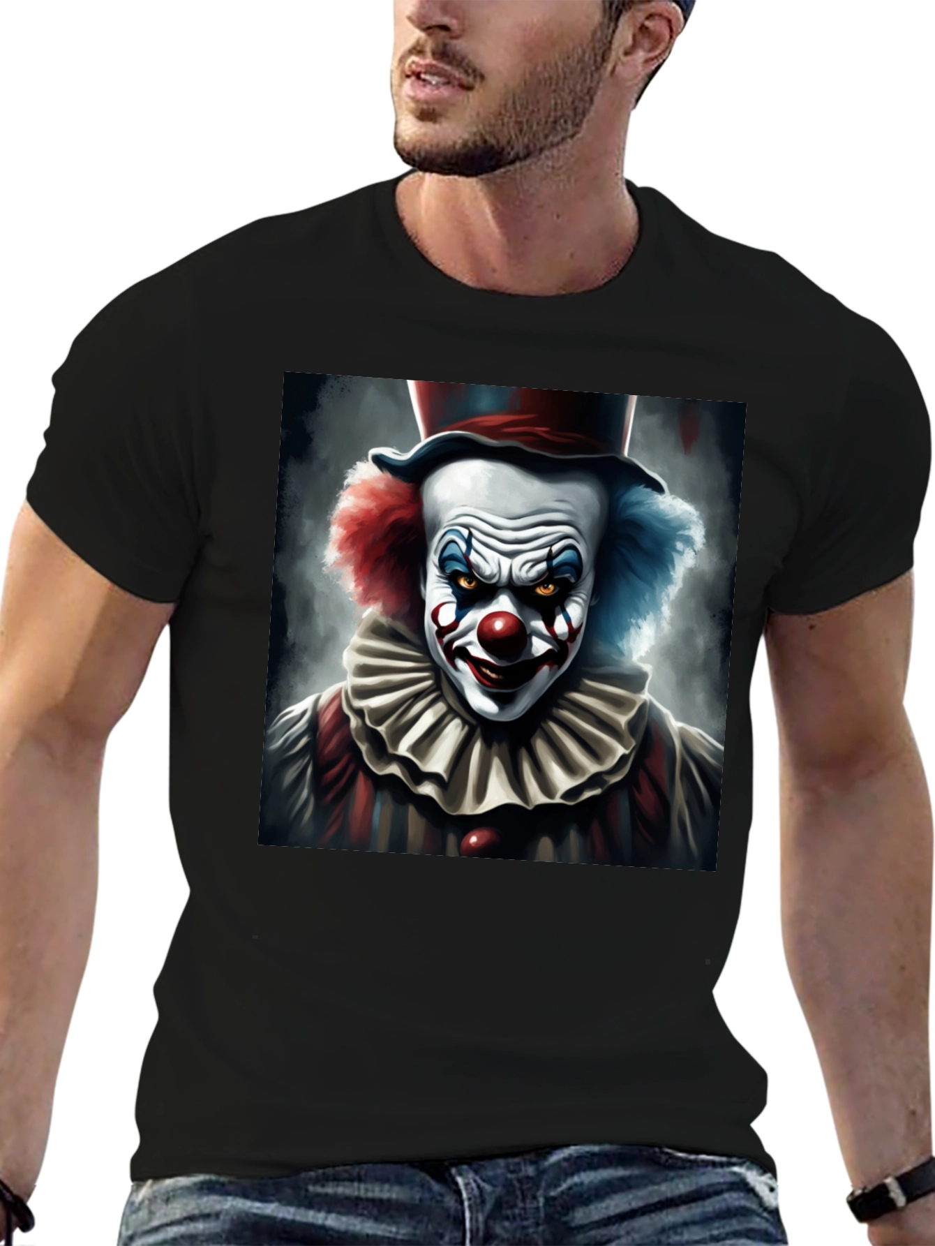Evil Clown Graphic Tee - Dark Humor T-Shirt