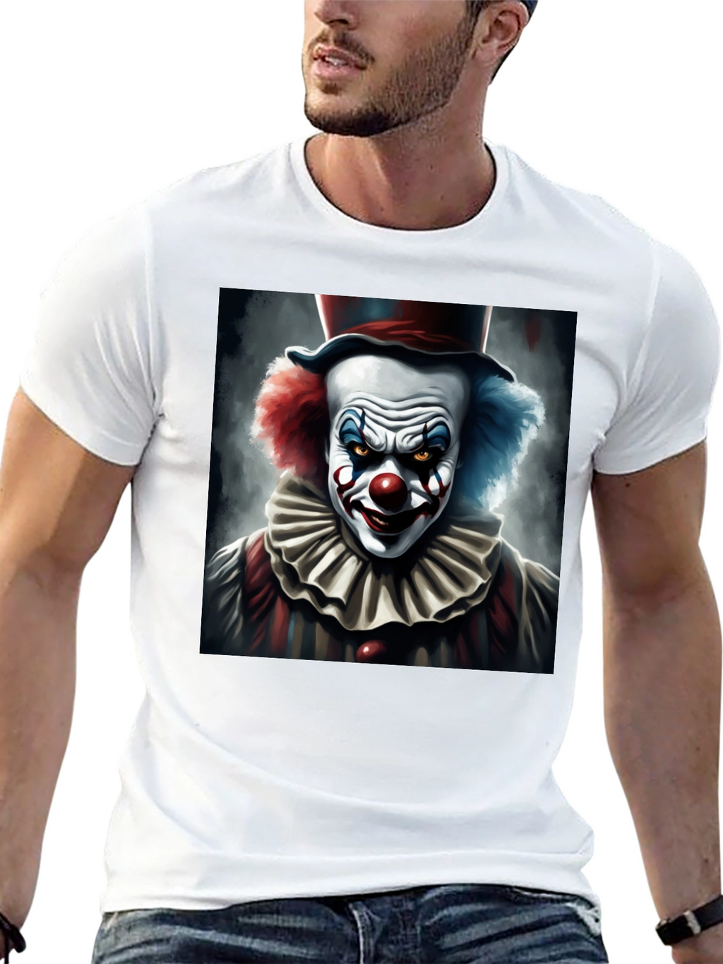 Evil Clown Graphic Tee - Dark Humor T-Shirt