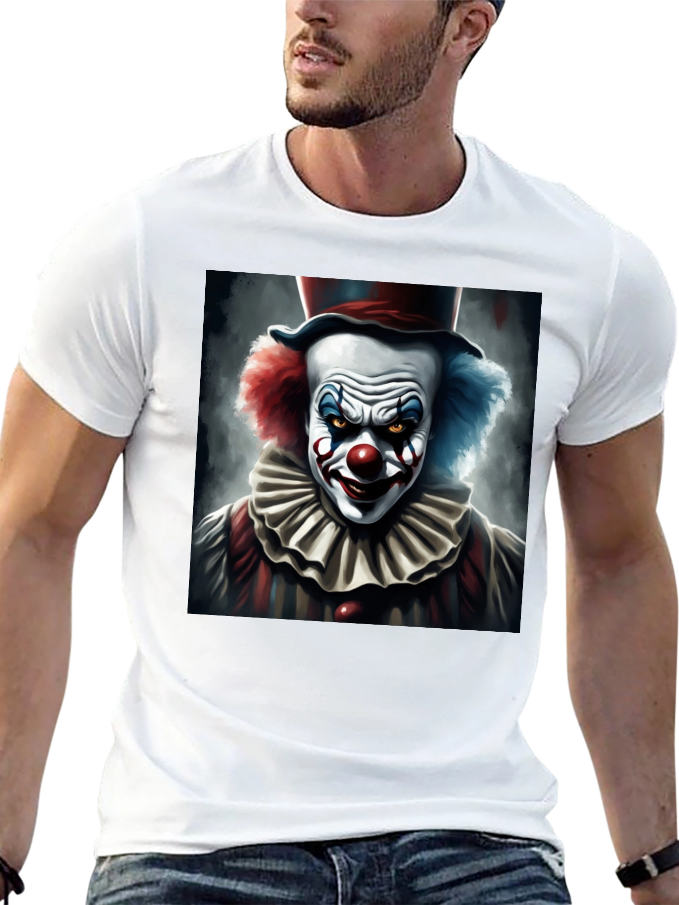 Evil Clown Graphic Tee - Dark Humor T-Shirt