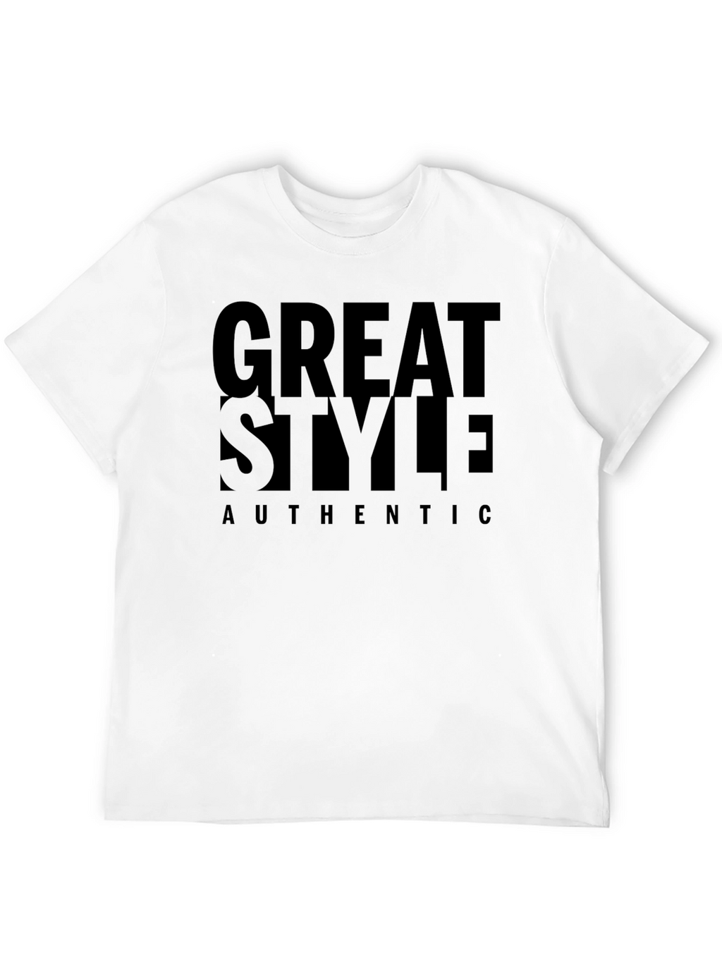 Great Style Authentic Black Graphic Tee