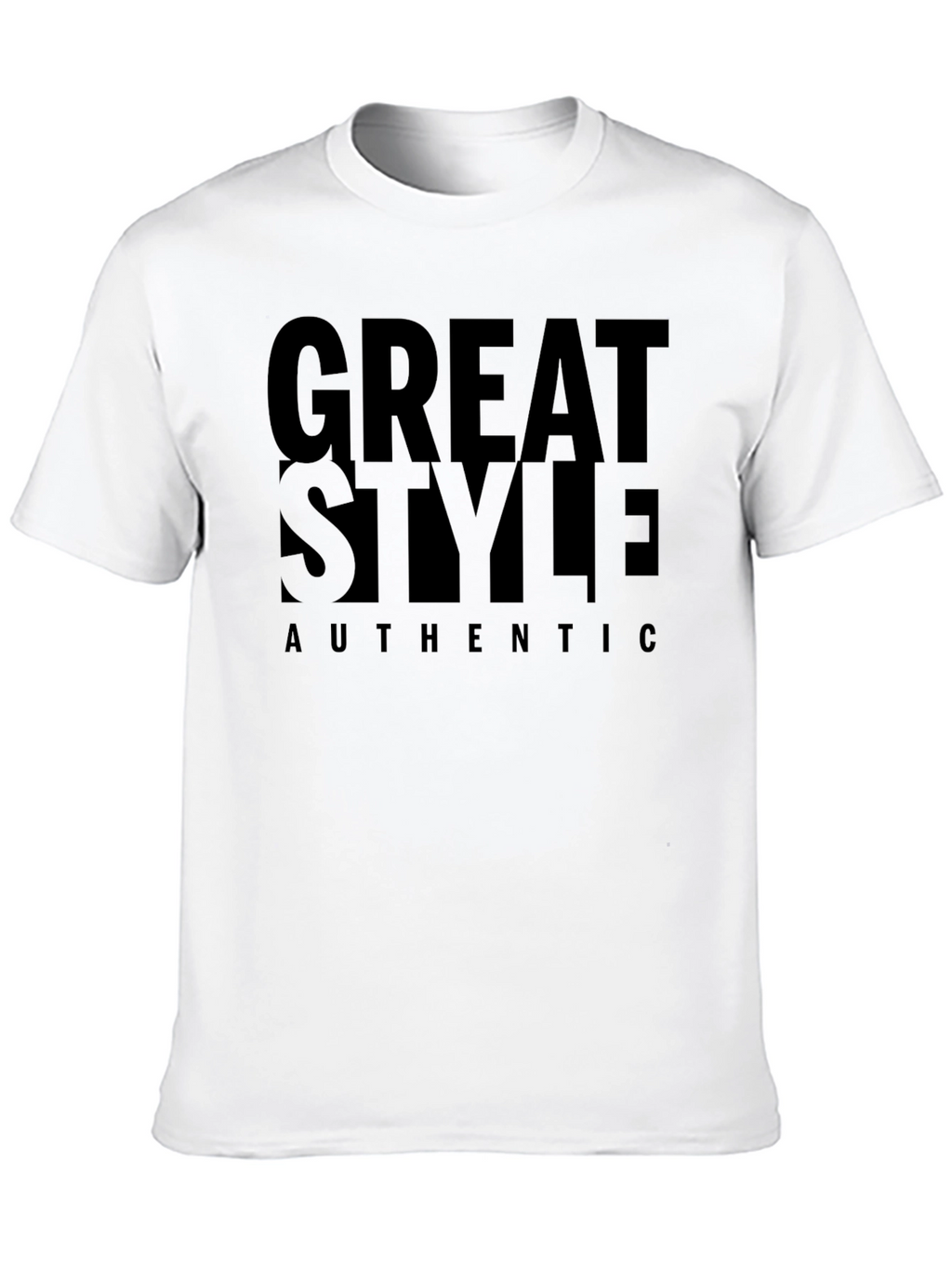 Great Style Authentic Black Graphic Tee