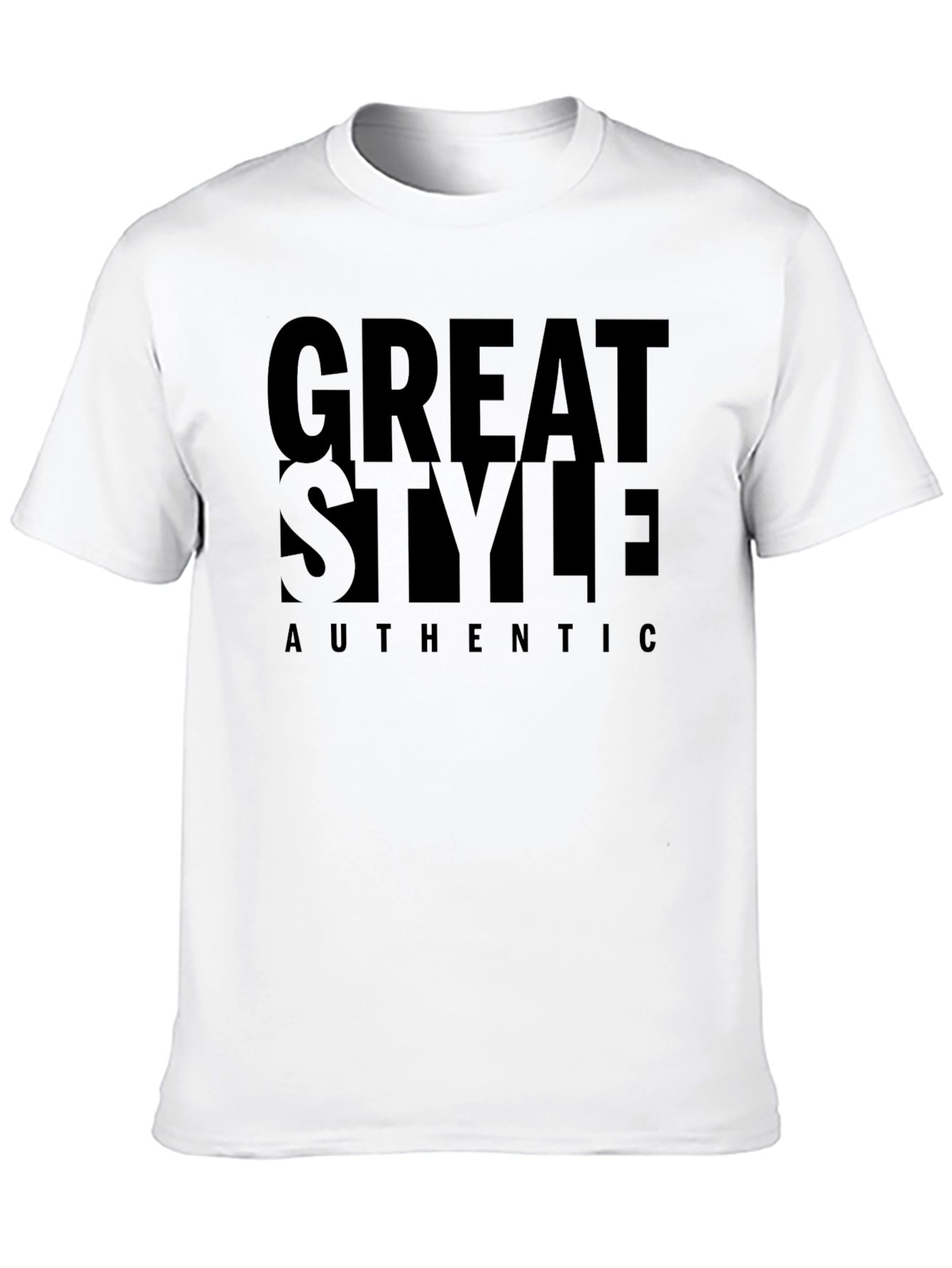 Great Style Authentic Black Graphic Tee