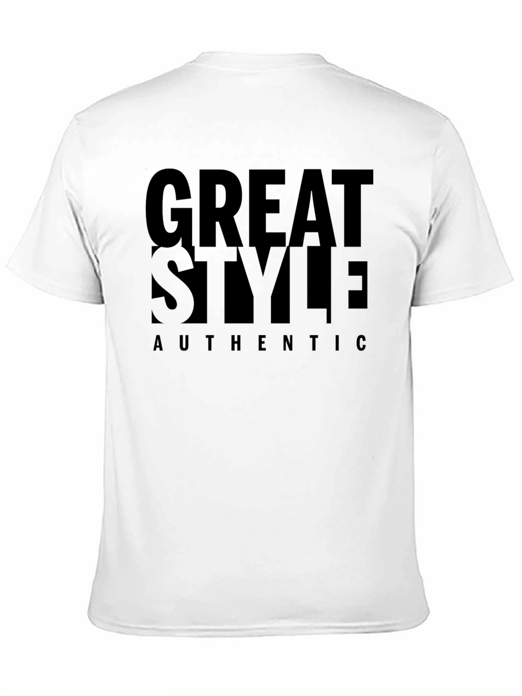 Great Style Authentic Black Graphic Tee