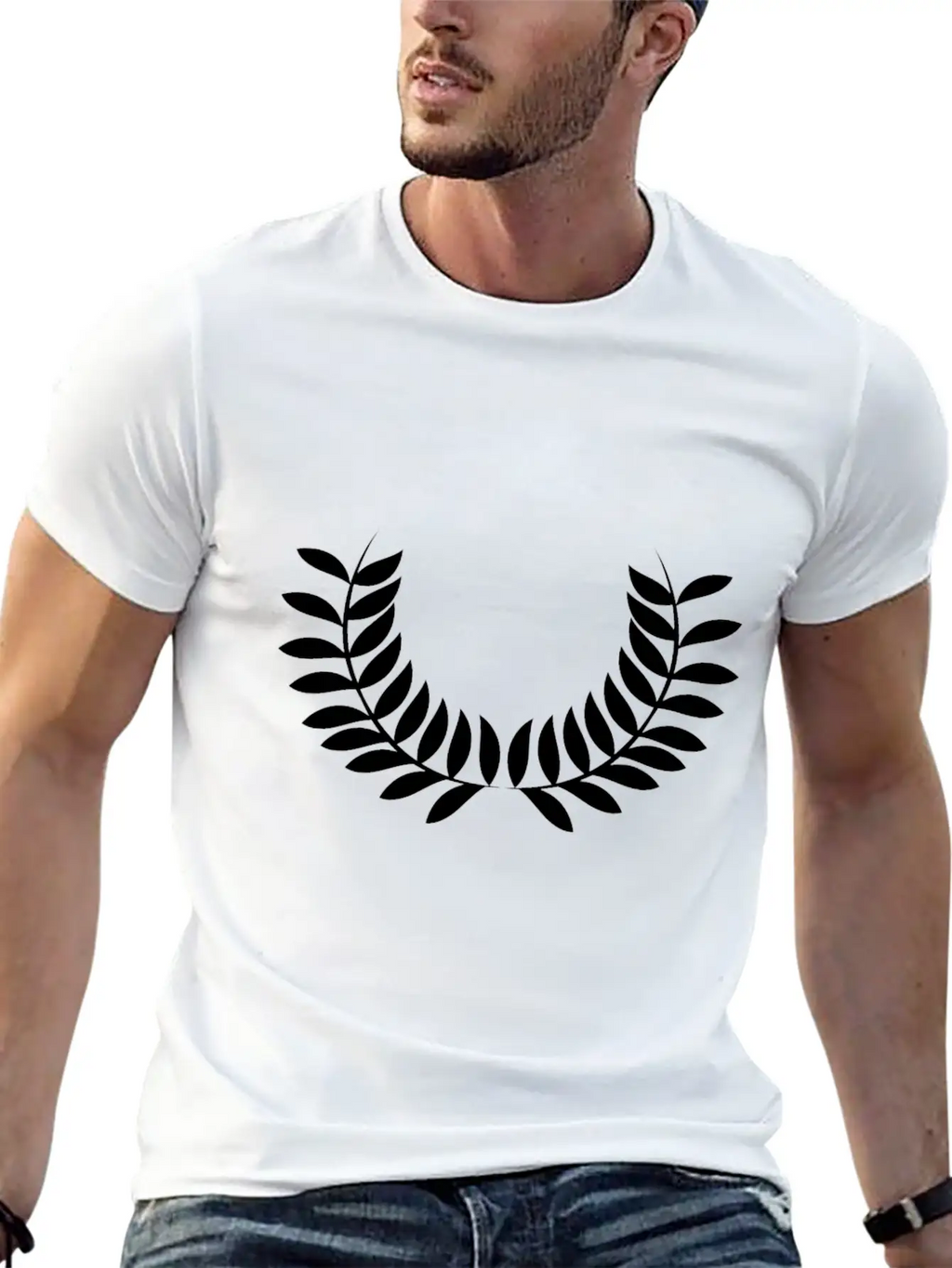 Wreath Unisex Casual T-Shirt – Clean Design For Daily Comfort