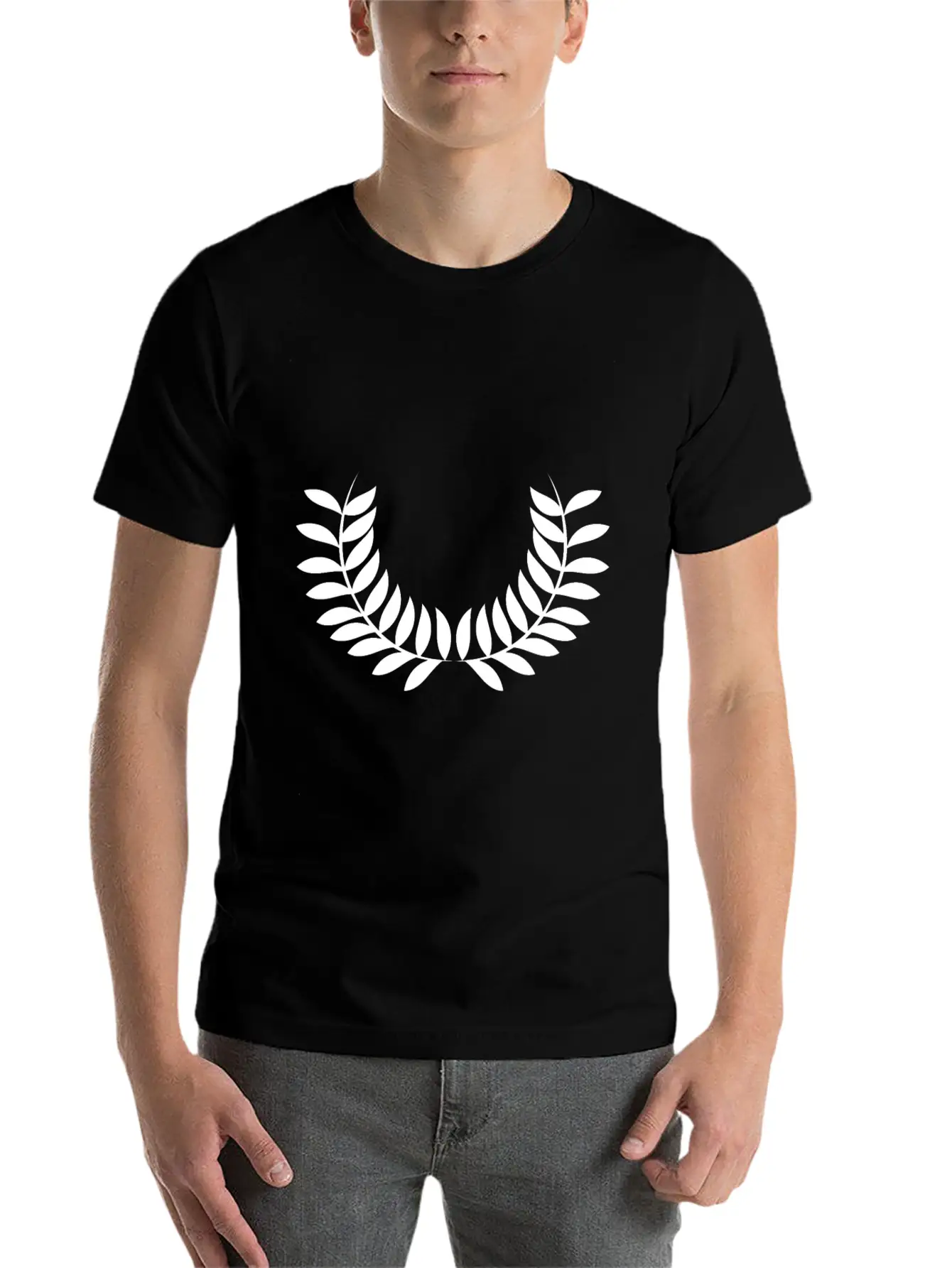 Wreath Unisex Casual T-Shirt – Clean Design For Daily Comfort