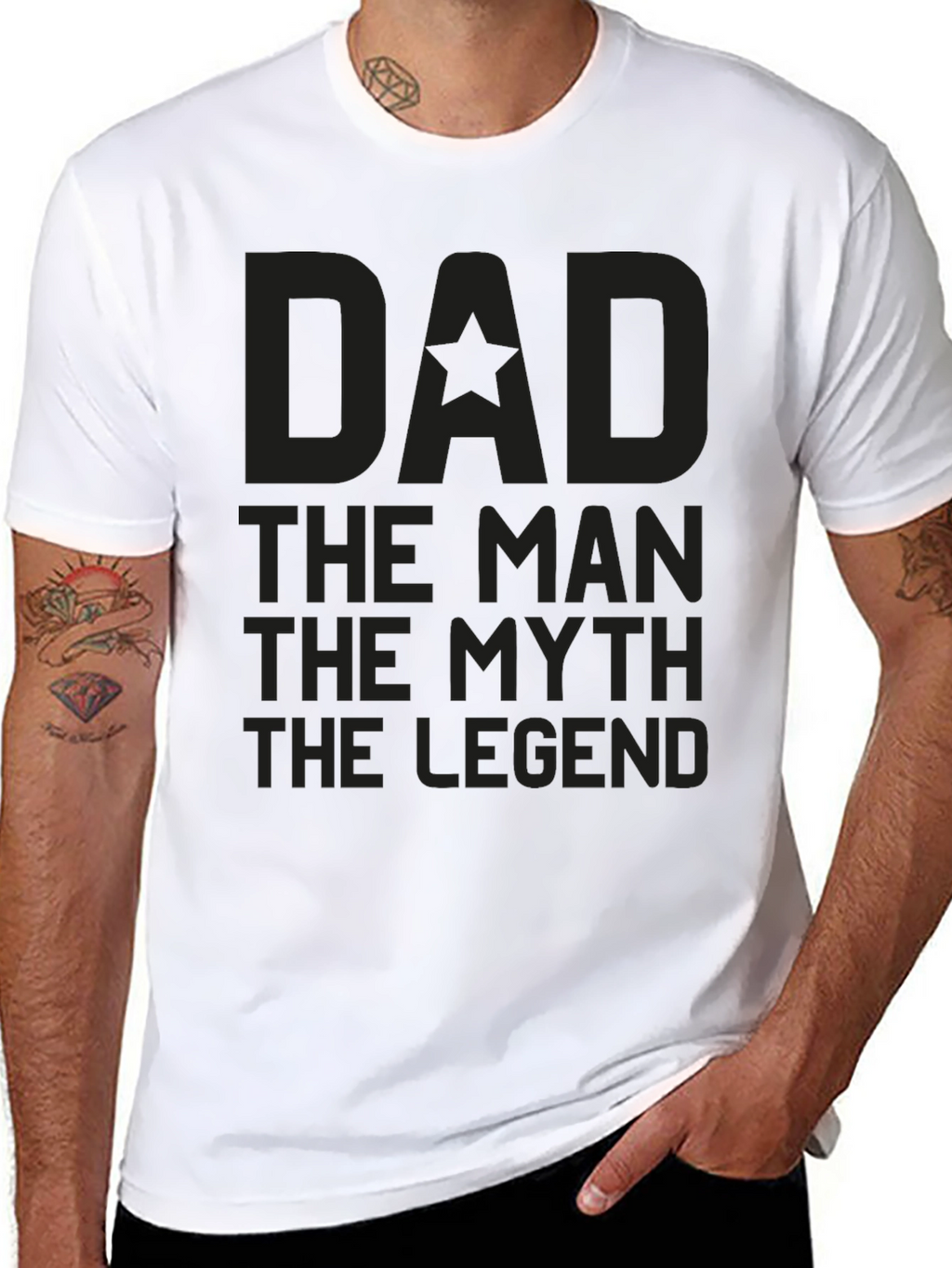Dad The Man The Myth The Legend Graphic Tee