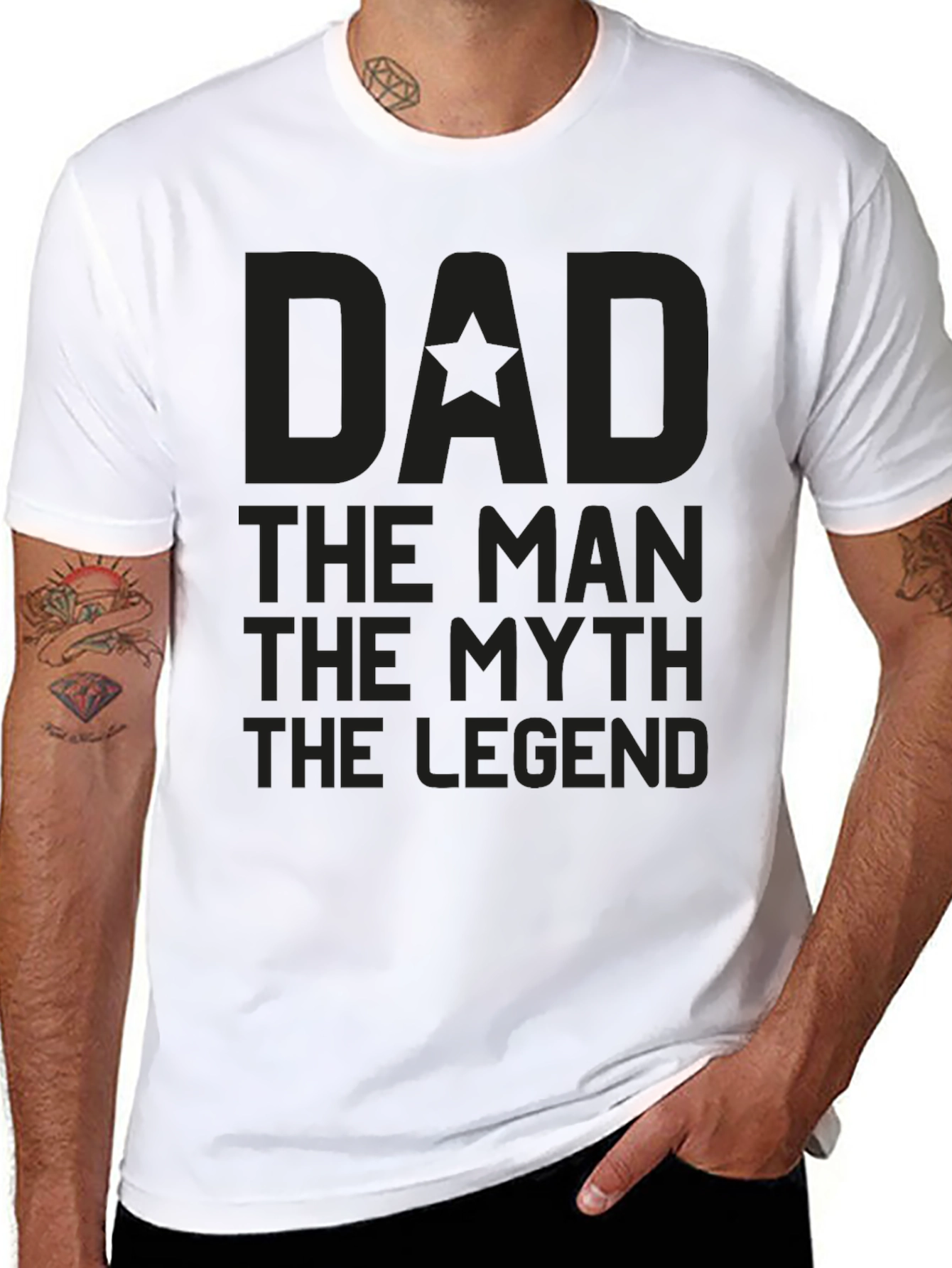 Dad The Man The Myth The Legend Graphic Tee