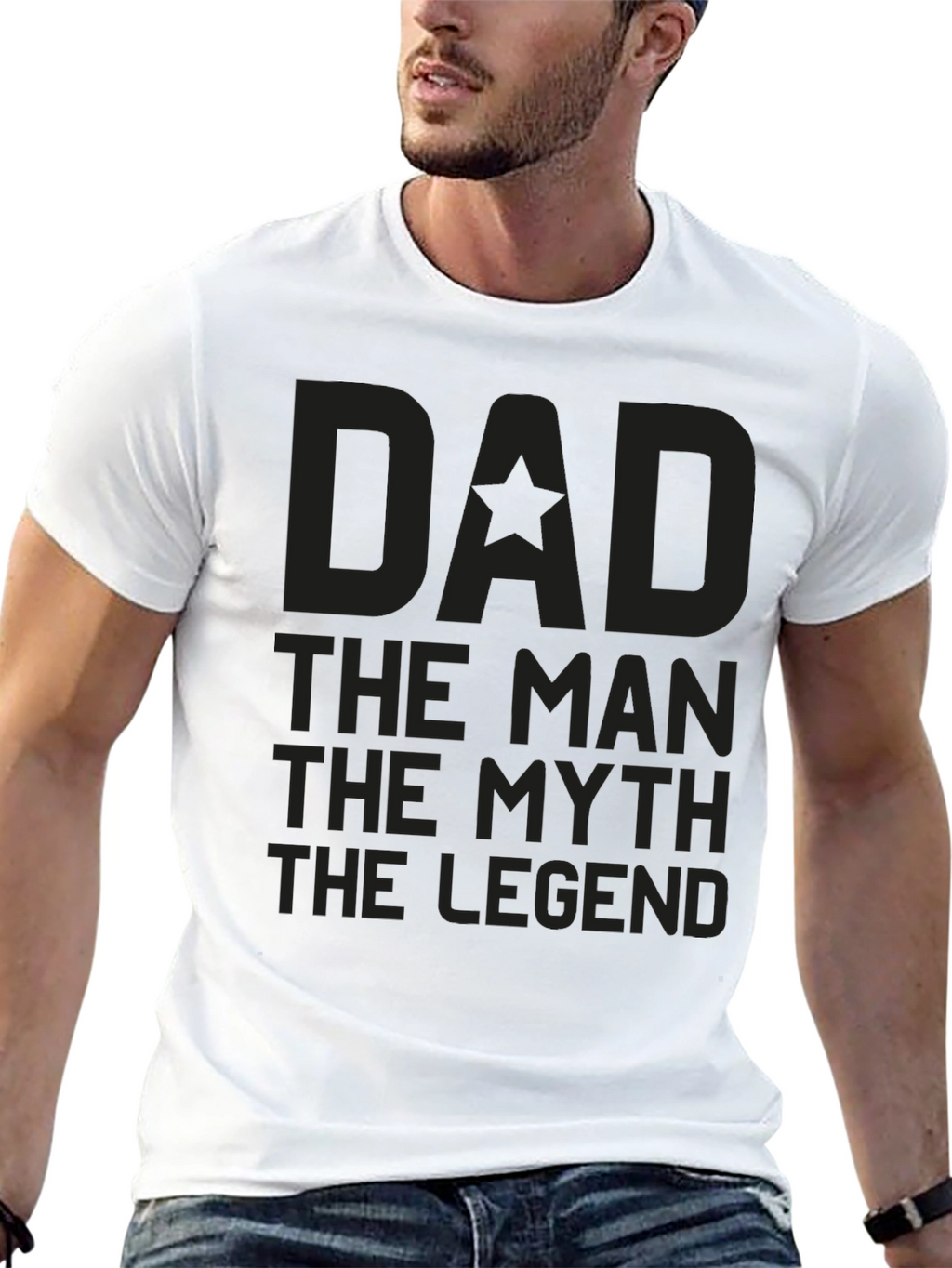 Dad The Man The Myth The Legend Graphic Tee