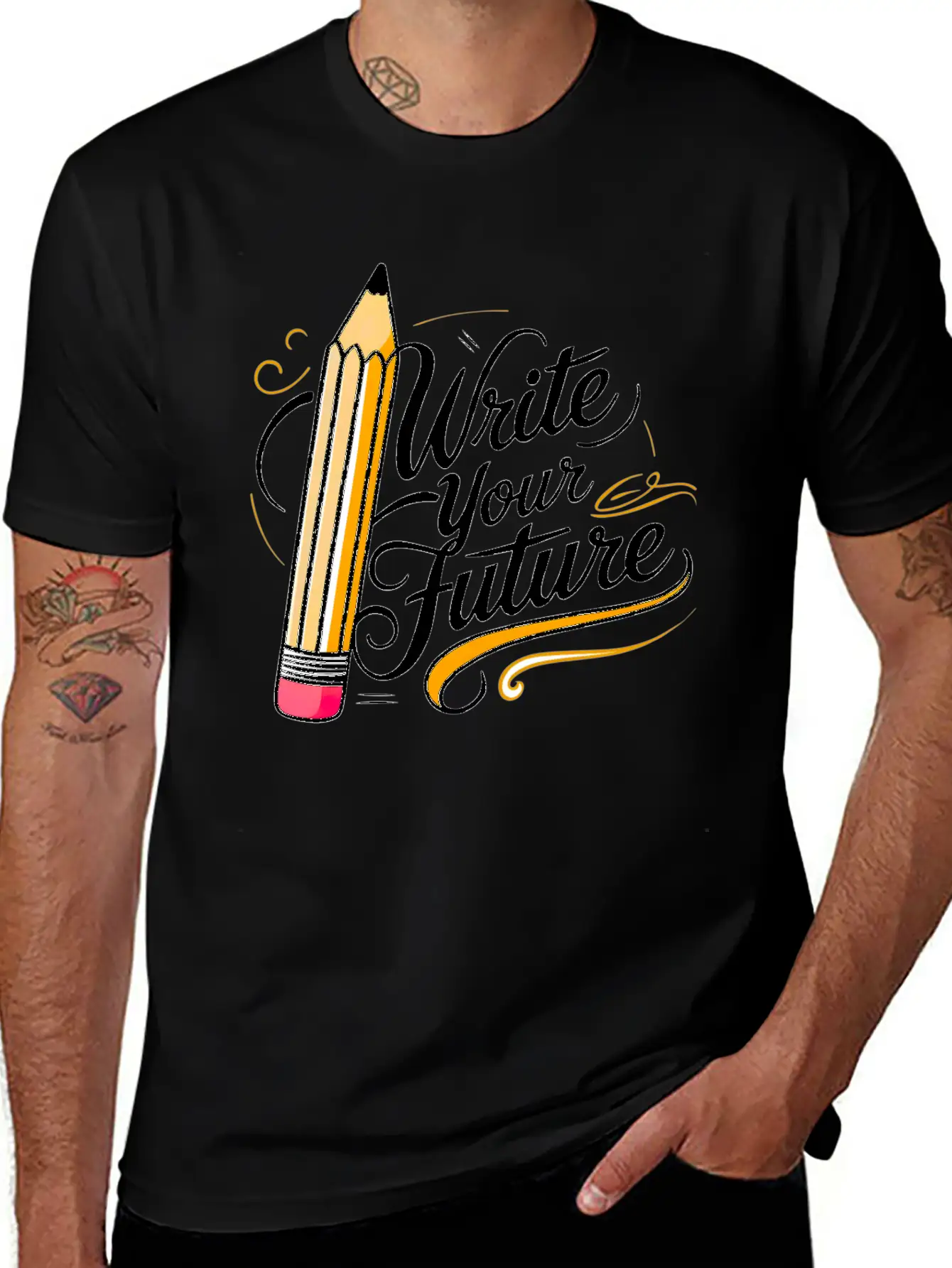 Write Your Future Breathable Soft Cotton T-Shirt – Timeless Casual Look