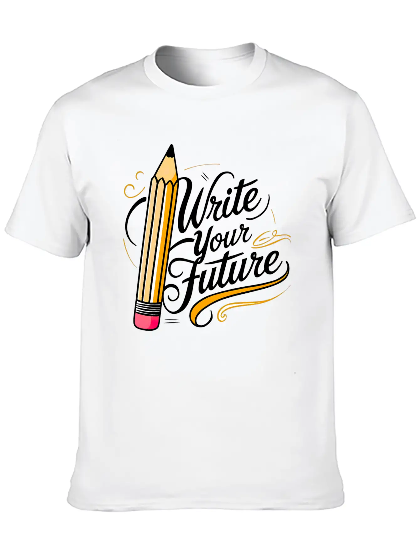 Write Your Future Breathable Soft Cotton T-Shirt – Timeless Casual Look