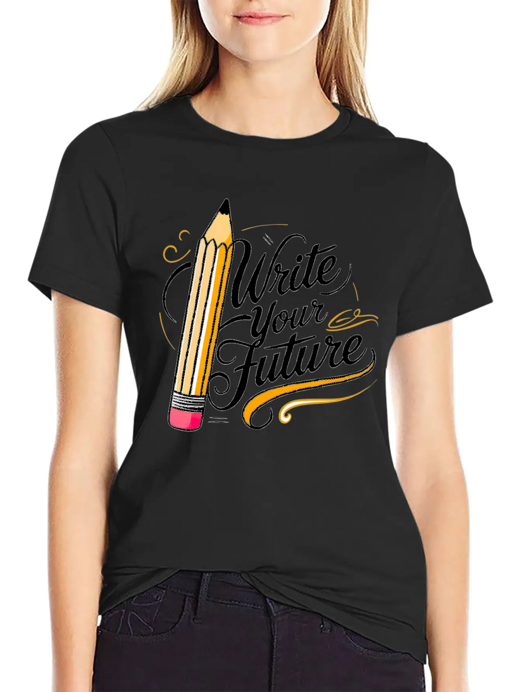 Write Your Future Breathable Soft Cotton T-Shirt – Timeless Casual Look