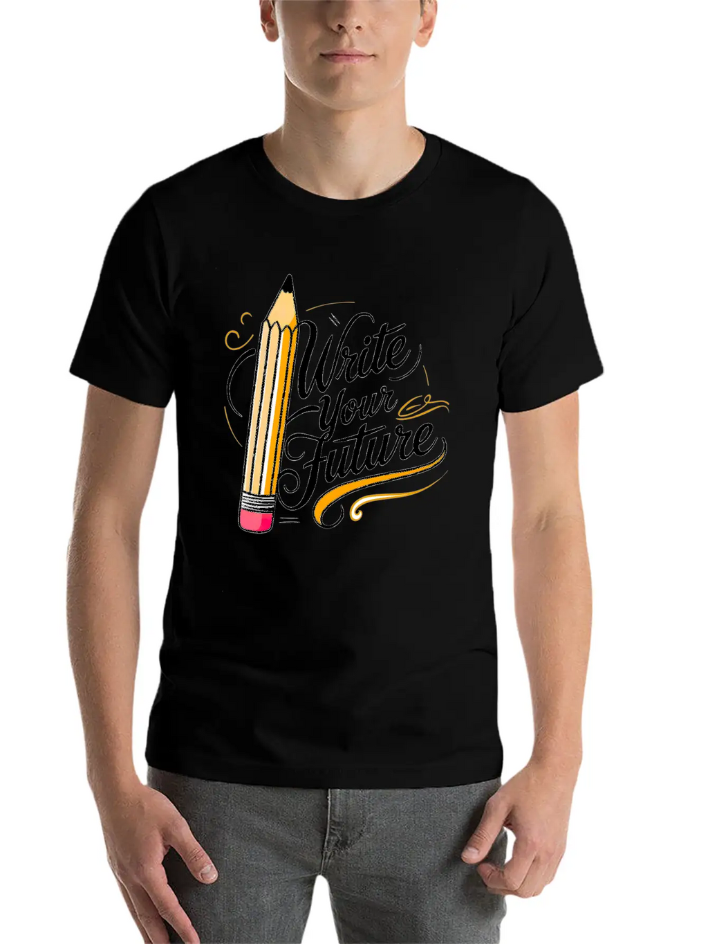 Write Your Future Breathable Soft Cotton T-Shirt – Timeless Casual Look