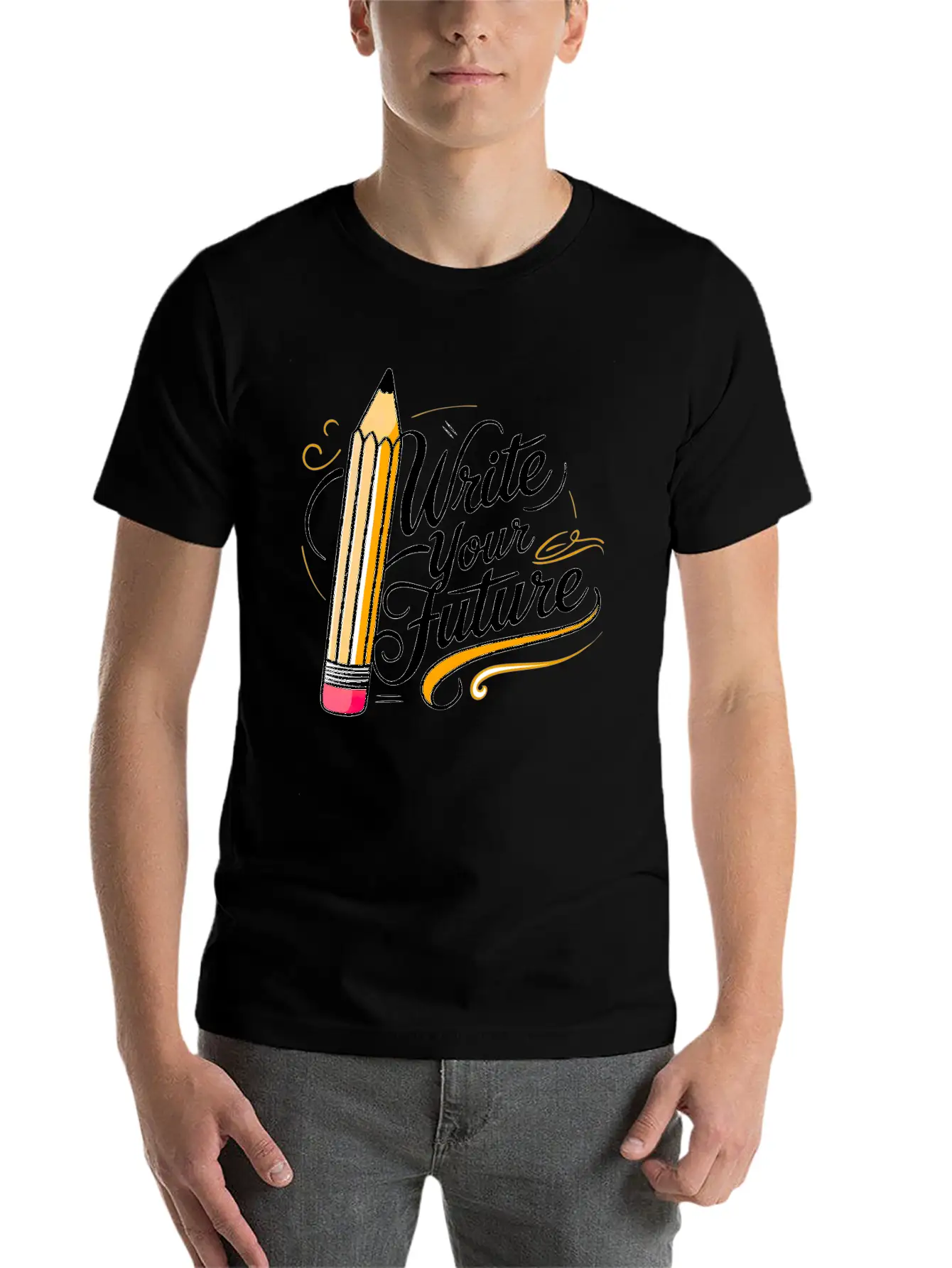 Write Your Future Breathable Soft Cotton T-Shirt – Timeless Casual Look