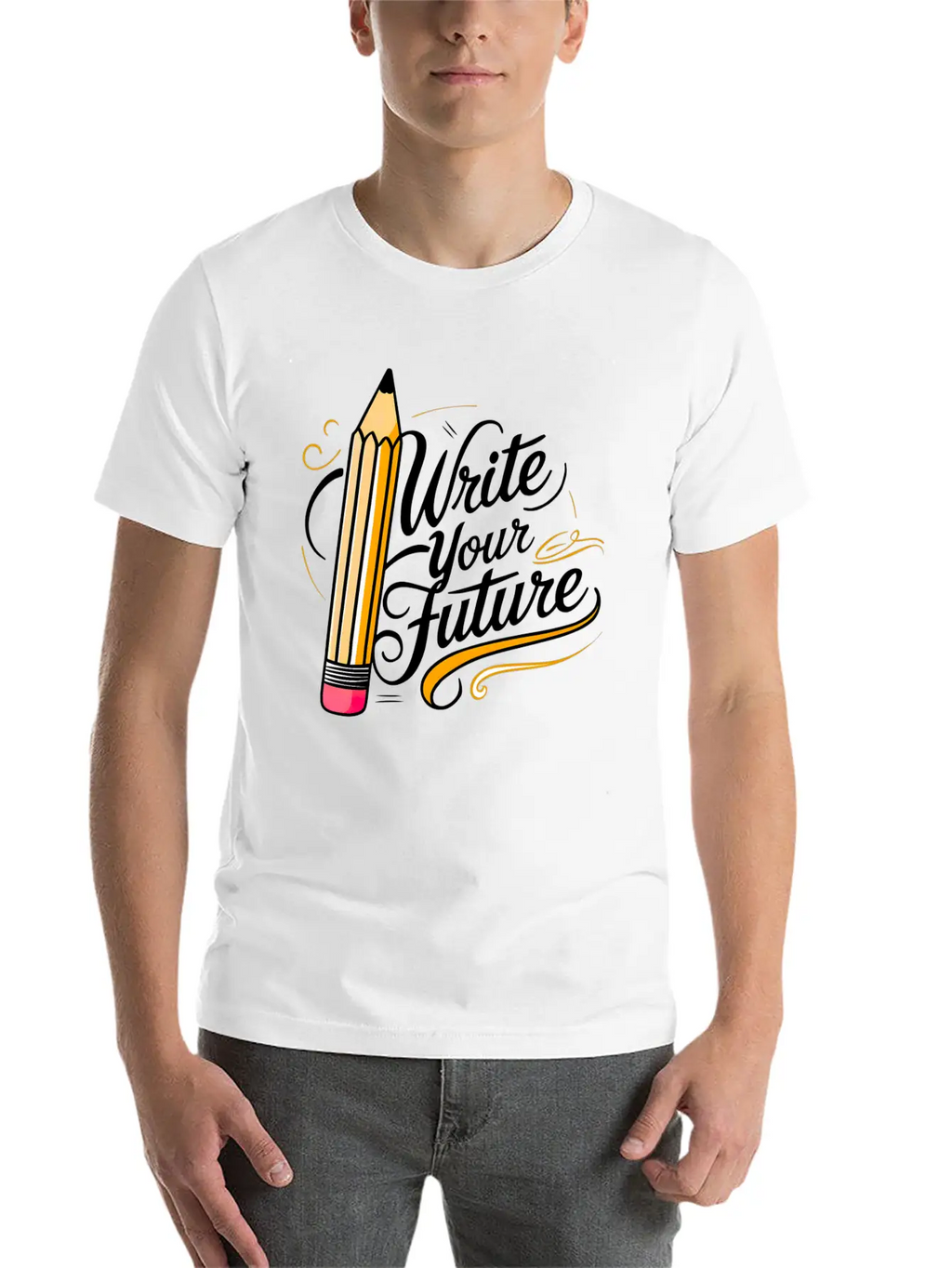 Write Your Future Breathable Soft Cotton T-Shirt – Timeless Casual Look