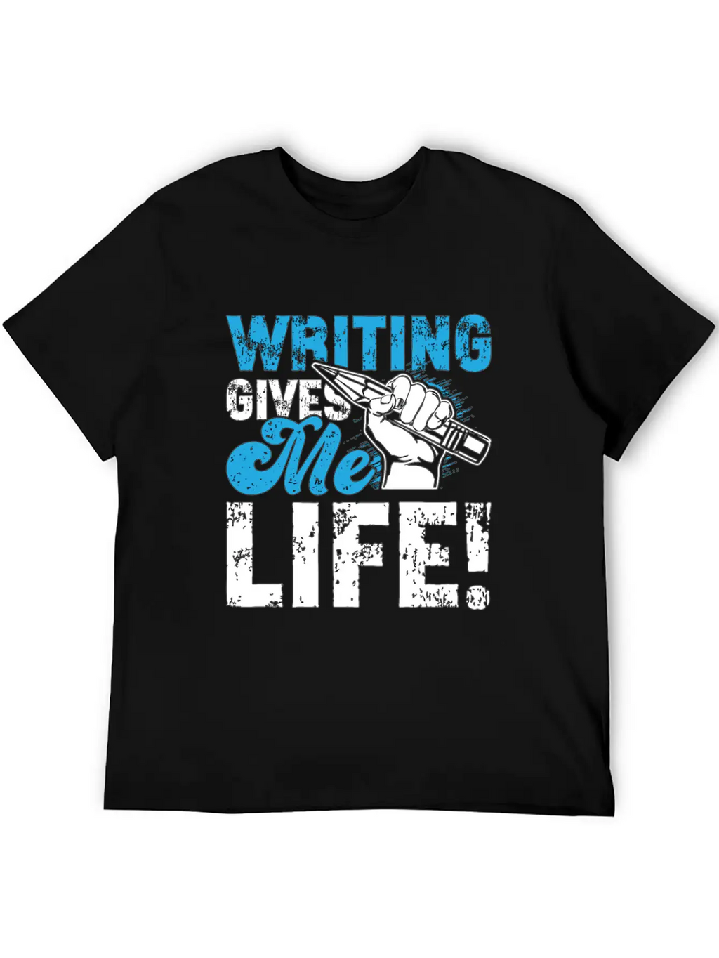 Writing Gives Me Life Loves Journalist Book Writer Classic Fit Graphic Tee For Daily Comfort – Unisex Cotton Shirt