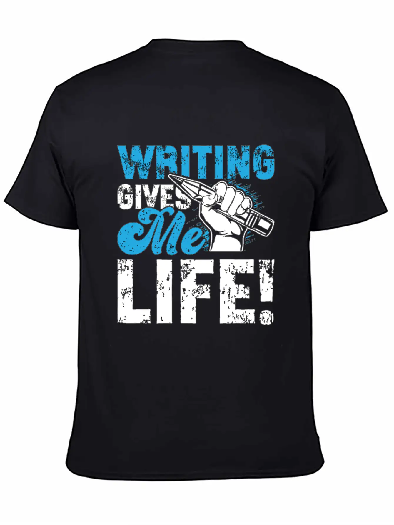 Writing Gives Me Life Loves Journalist Book Writer Classic Fit Graphic Tee For Daily Comfort – Unisex Cotton Shirt