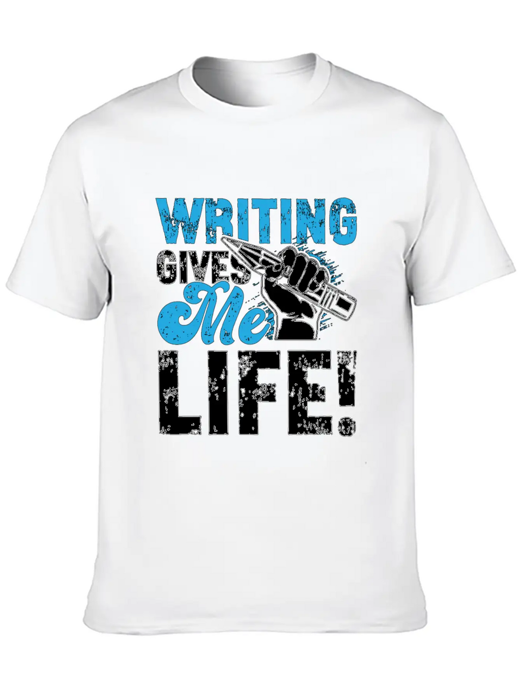 Writing Gives Me Life Loves Journalist Book Writer Classic Fit Graphic Tee For Daily Comfort – Unisex Cotton Shirt