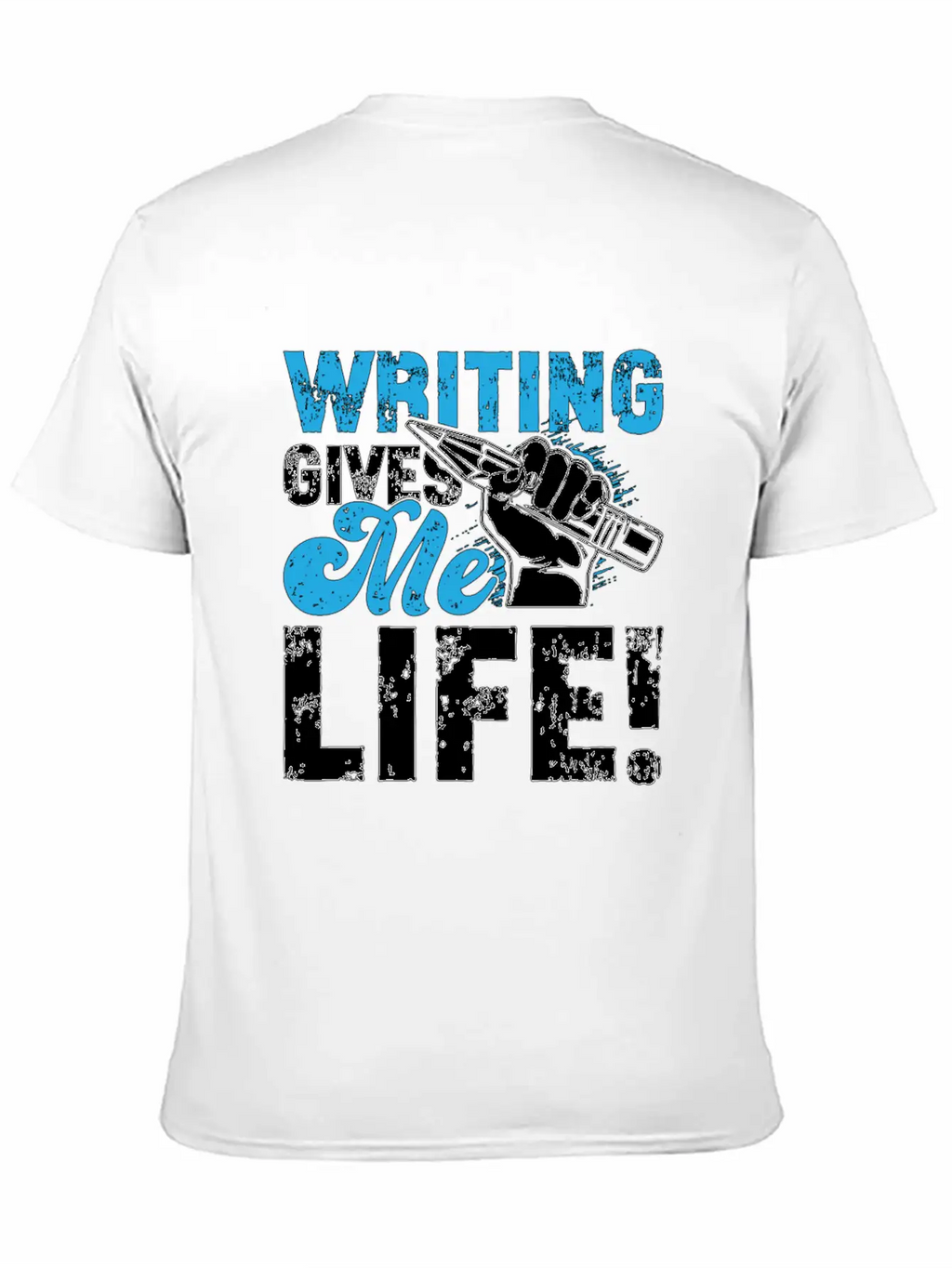 Writing Gives Me Life Loves Journalist Book Writer Classic Fit Graphic Tee For Daily Comfort – Unisex Cotton Shirt