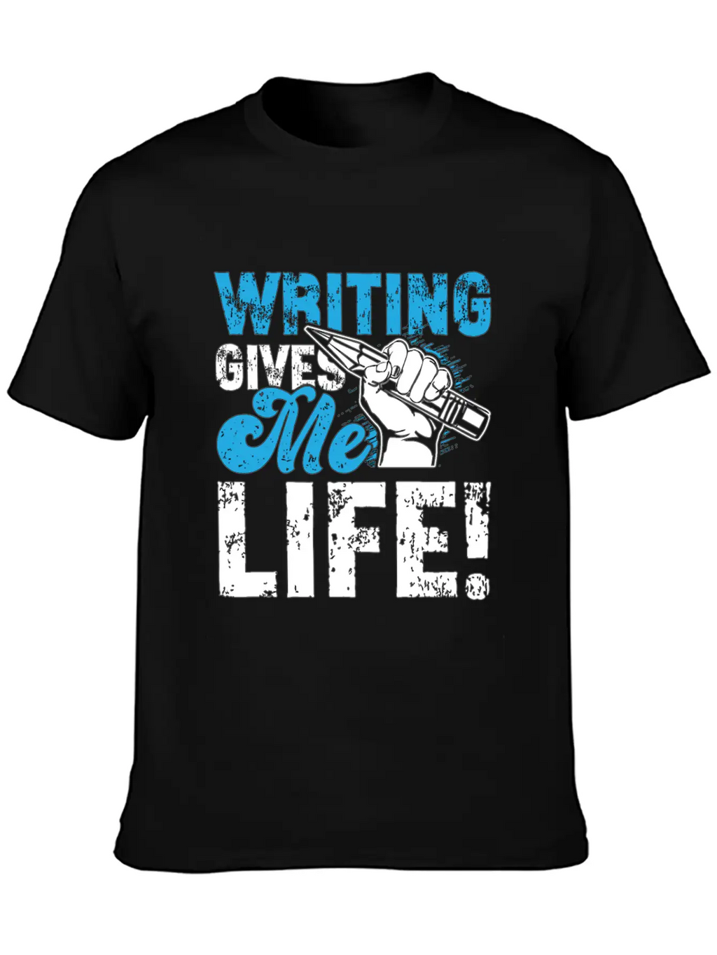 Writing Gives Me Life Loves Journalist Book Writer Classic Fit Graphic Tee For Daily Comfort – Unisex Cotton Shirt